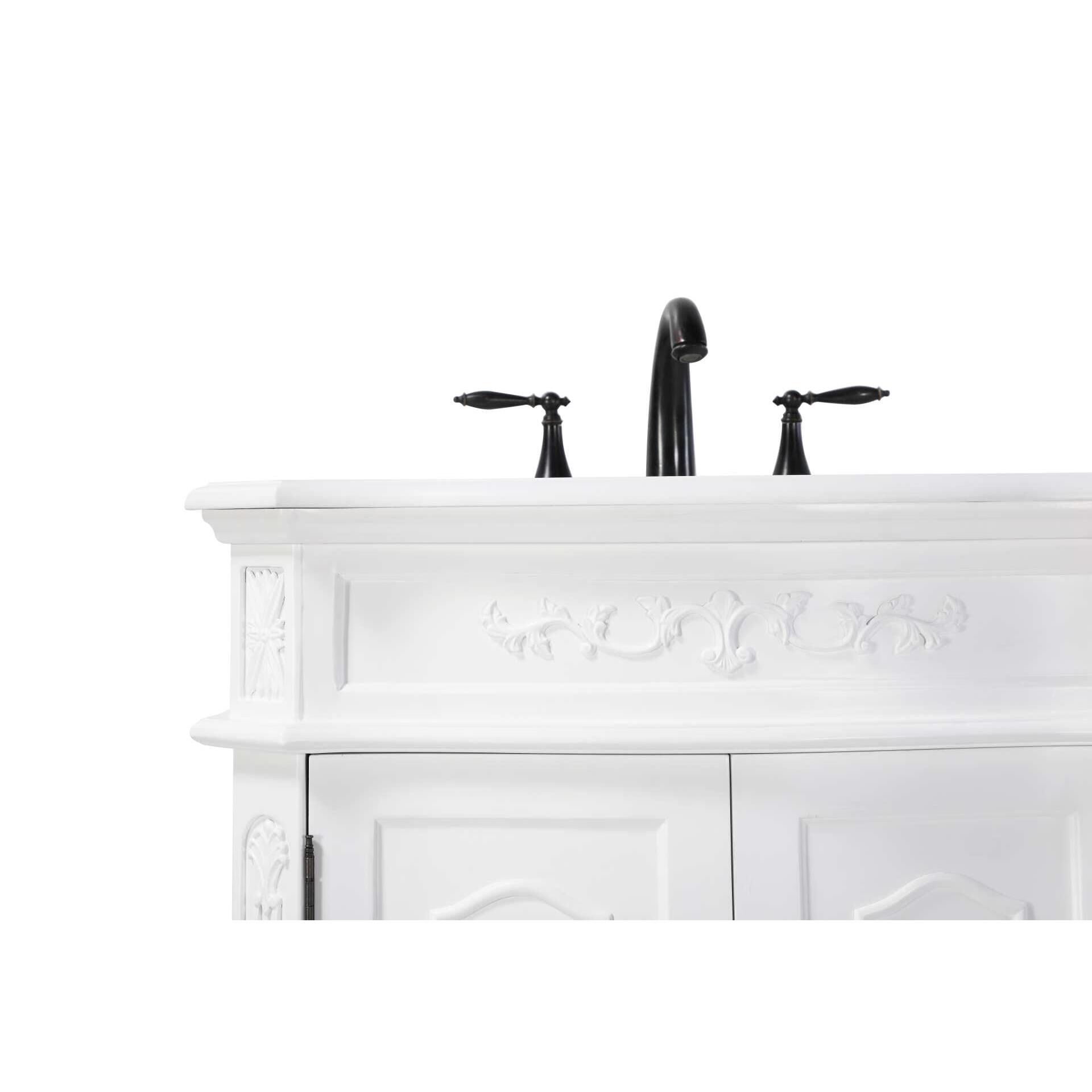 Shown in Antique White finish