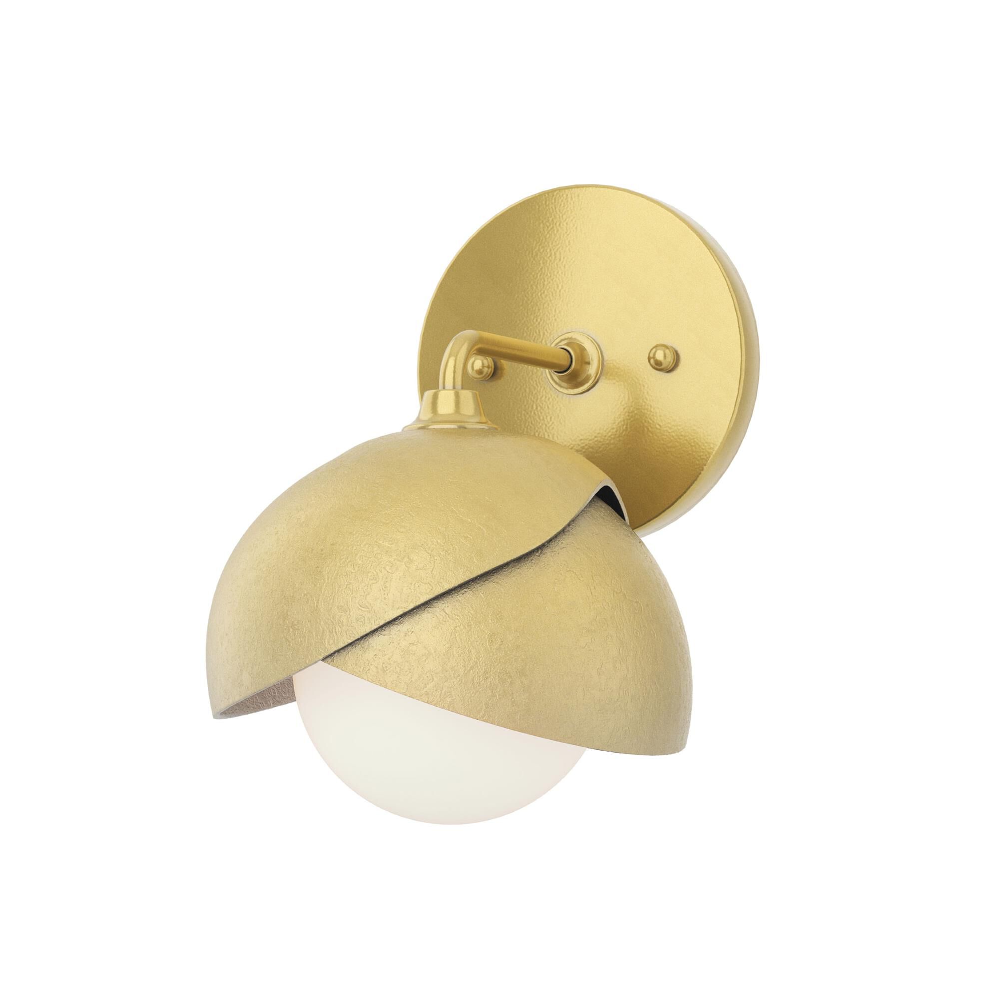 Shown in Modern Brass finish and Opal glass and Modern Brass (86) accent