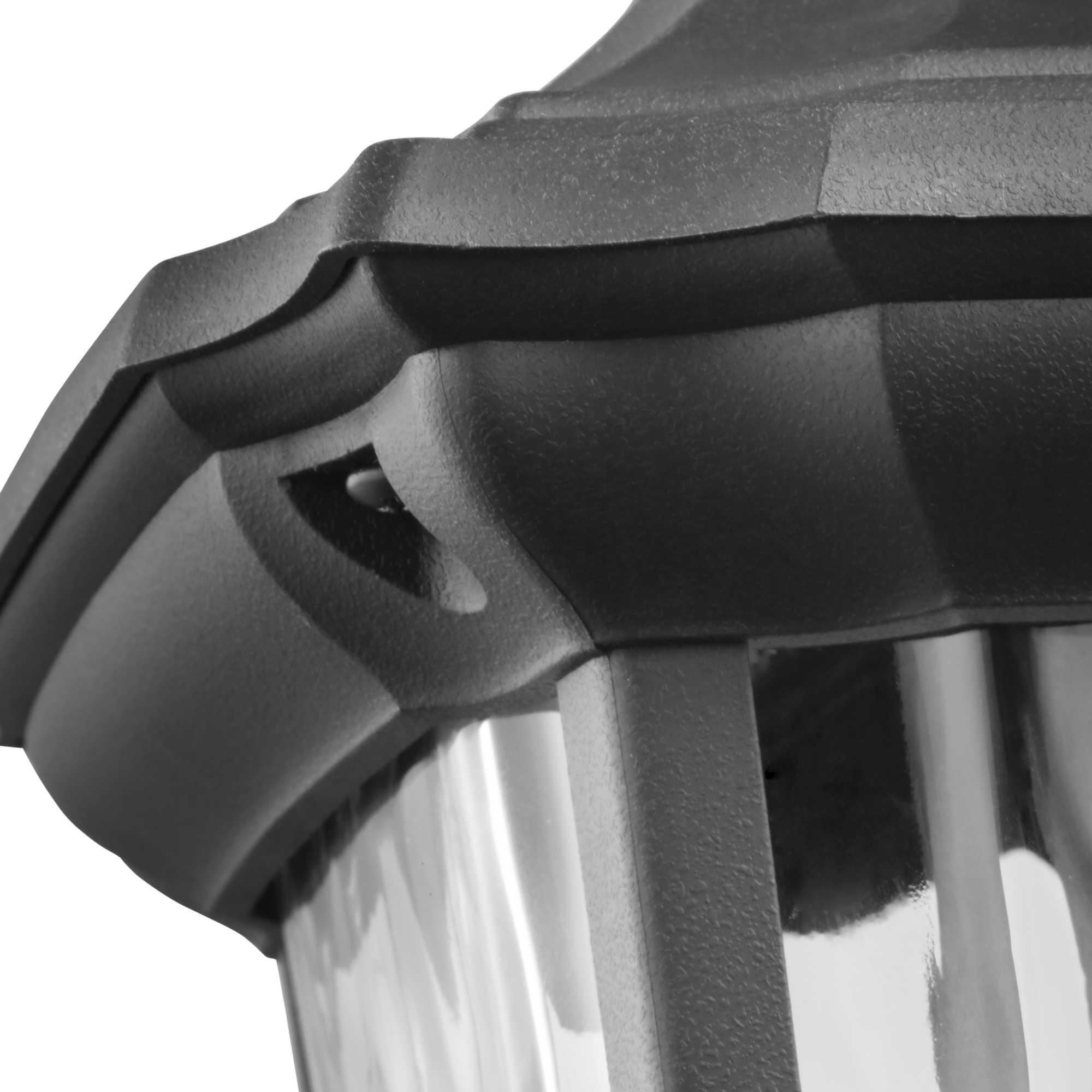 Shown in Textured Black finish and Clear Water glass