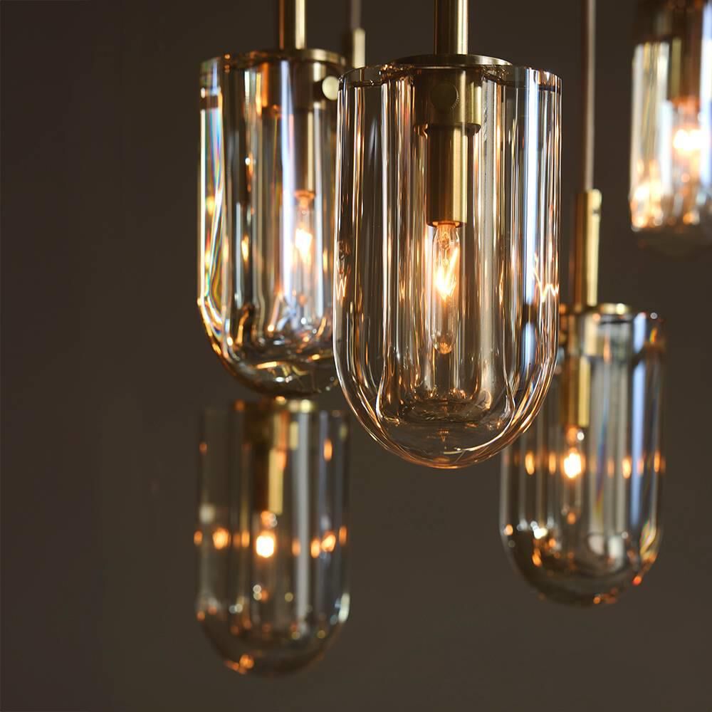Shown in Champagne and Antique Brass finish