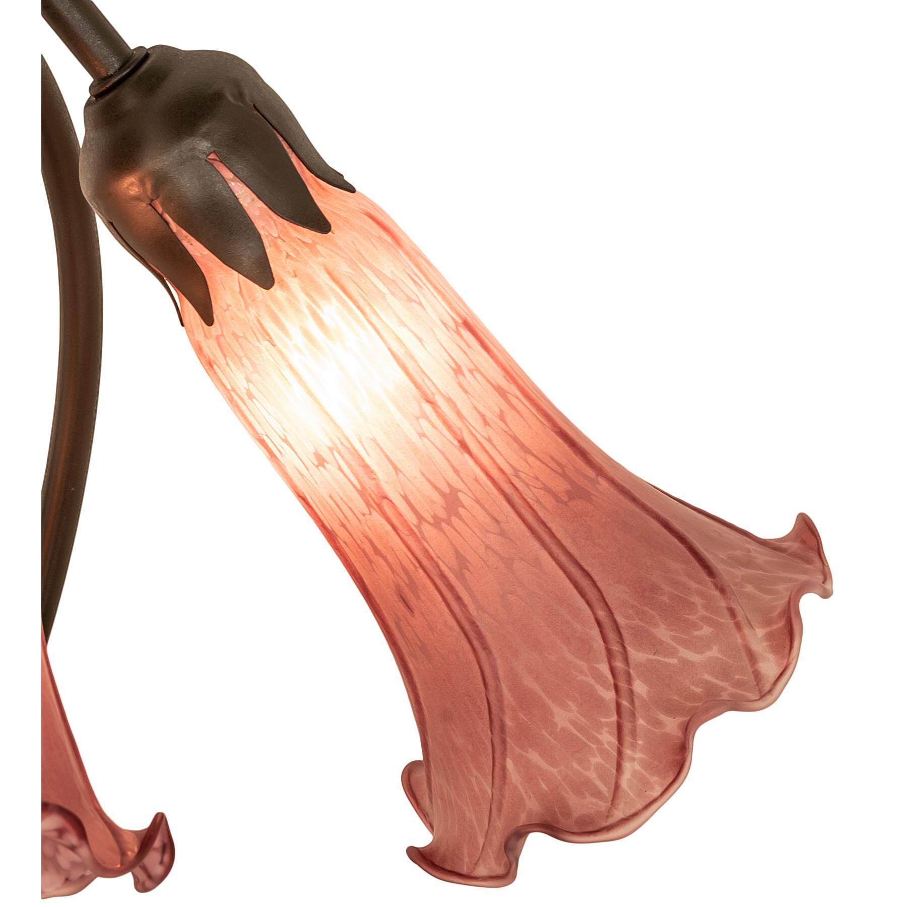 Lavender Pond Lily 16 Inch Accent Lamp by Meyda Lighting