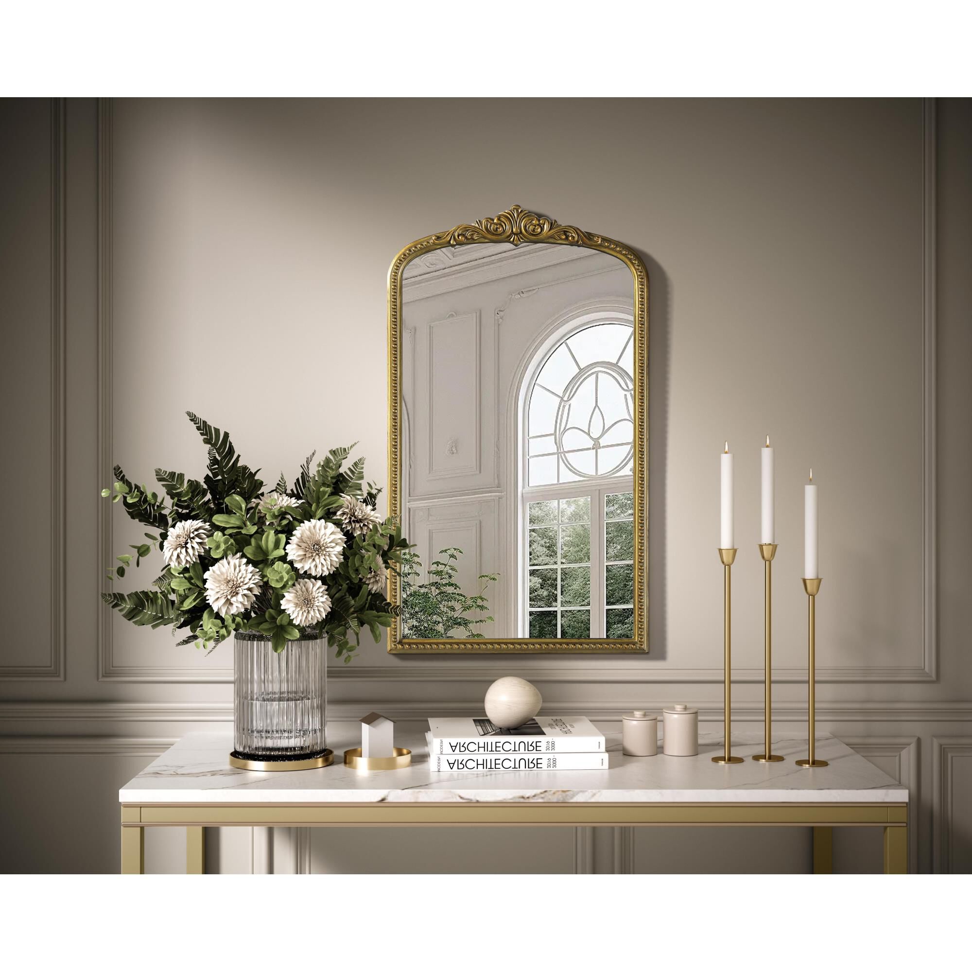 Naomi 42 Inch Decorative Mirror by Elegant Decor