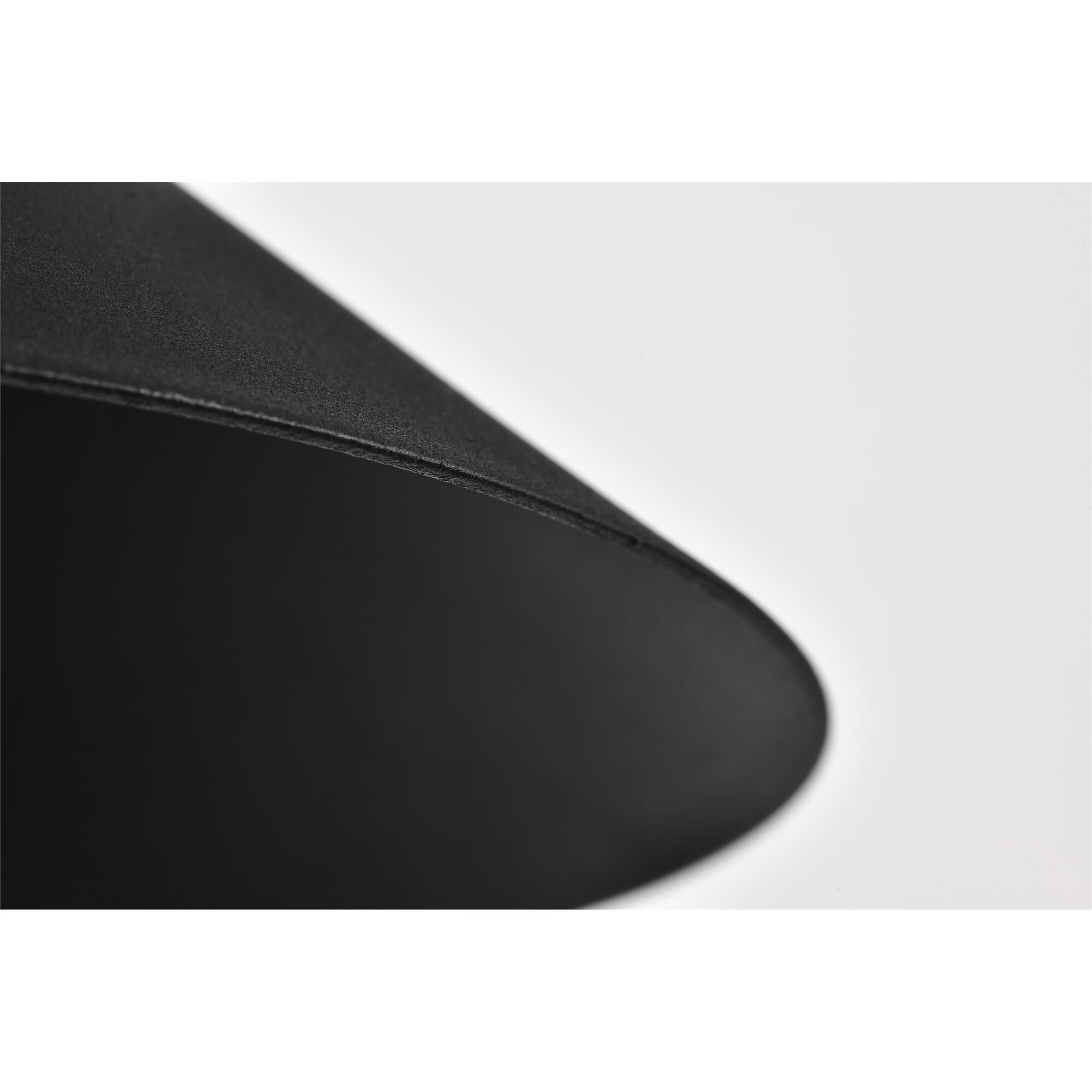 Shown in Black finish and Clear Seeded glass