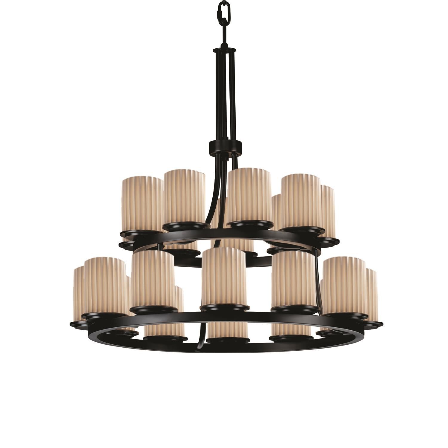 Limoges 33 Inch 21 Light Chandelier by Justice Design Group