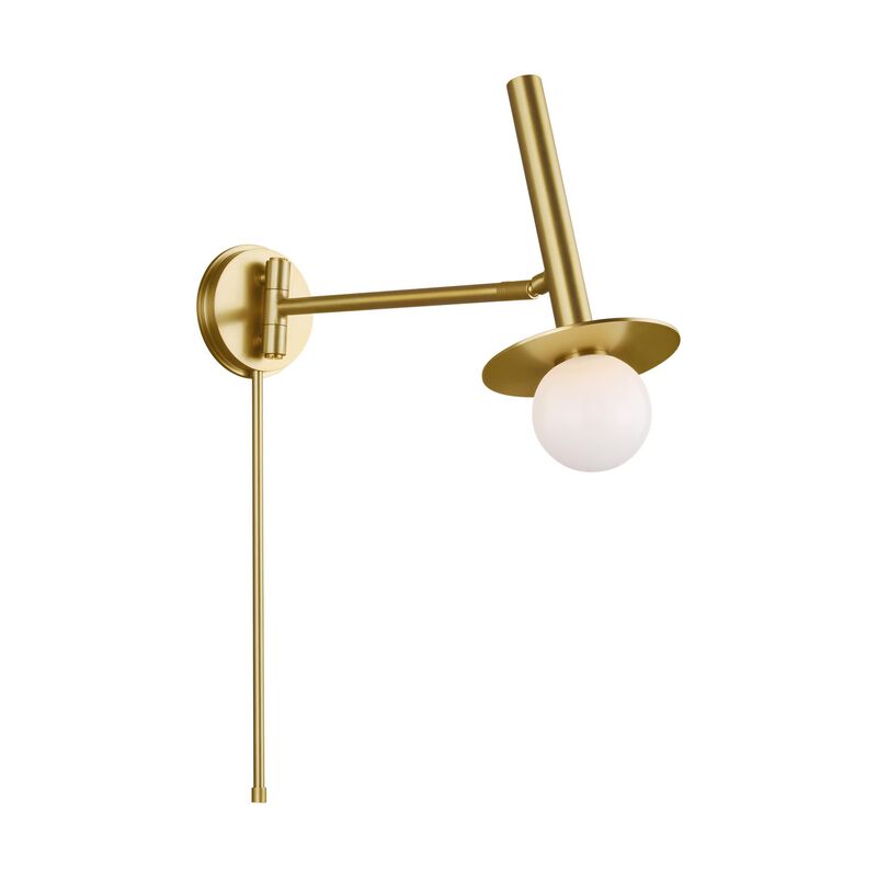 Kelly Wearstler Nodes 19 Inch Wall Swing Lamp by Visual Comfort Studio
