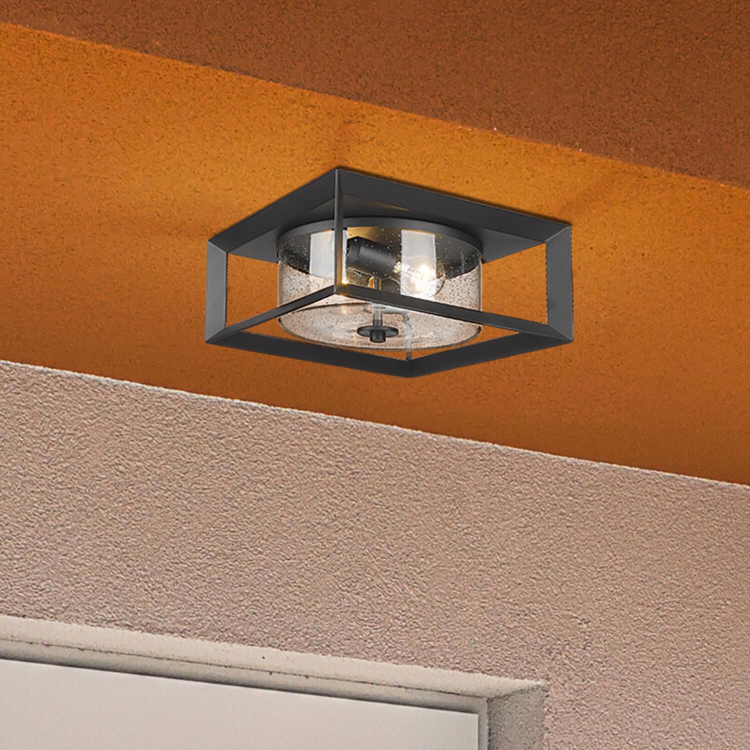 Shown in Natural Black finish and Opal glass