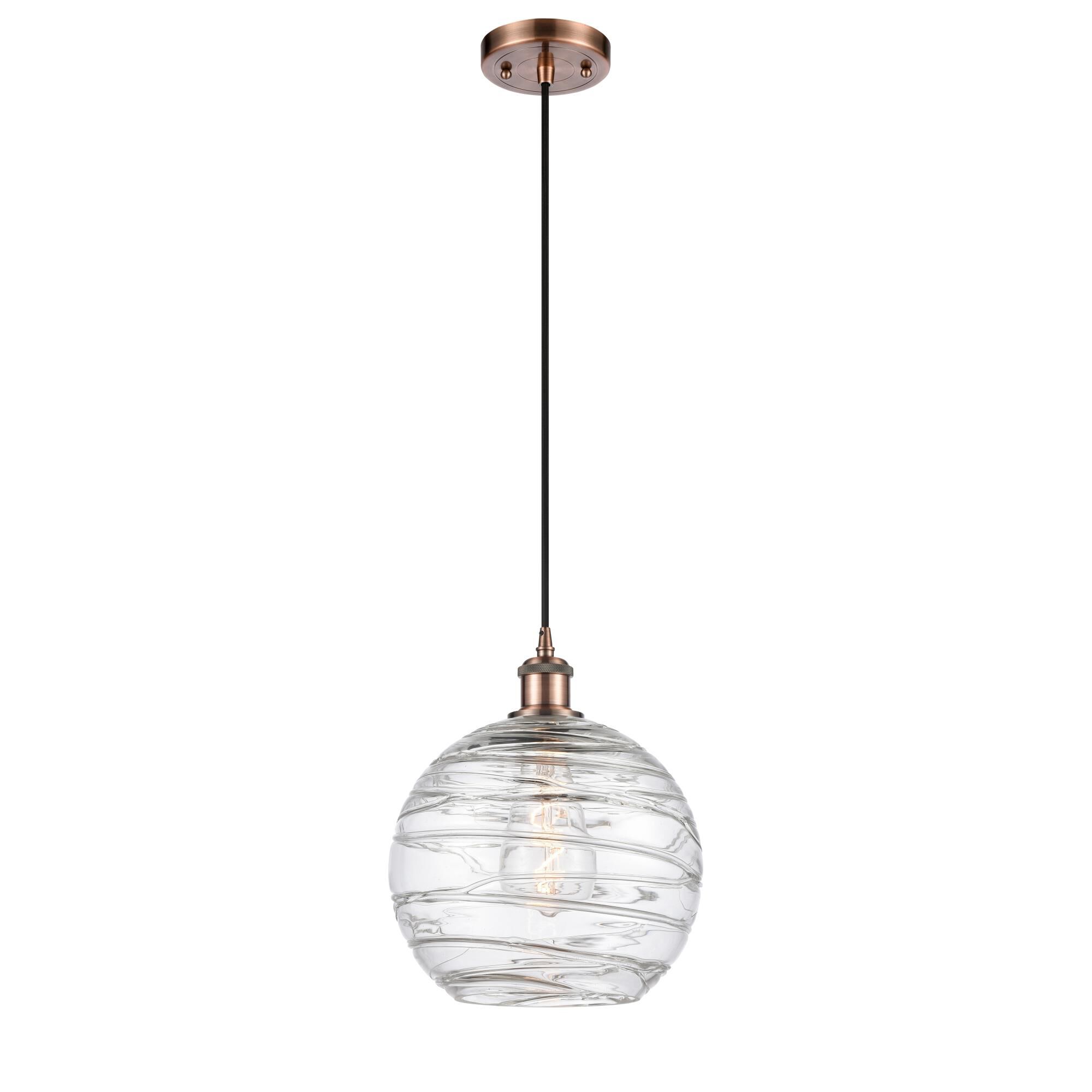 Bruno Marashlian Athens Deco Swirl 10 Inch Mini Pendant by Innovations Lighting