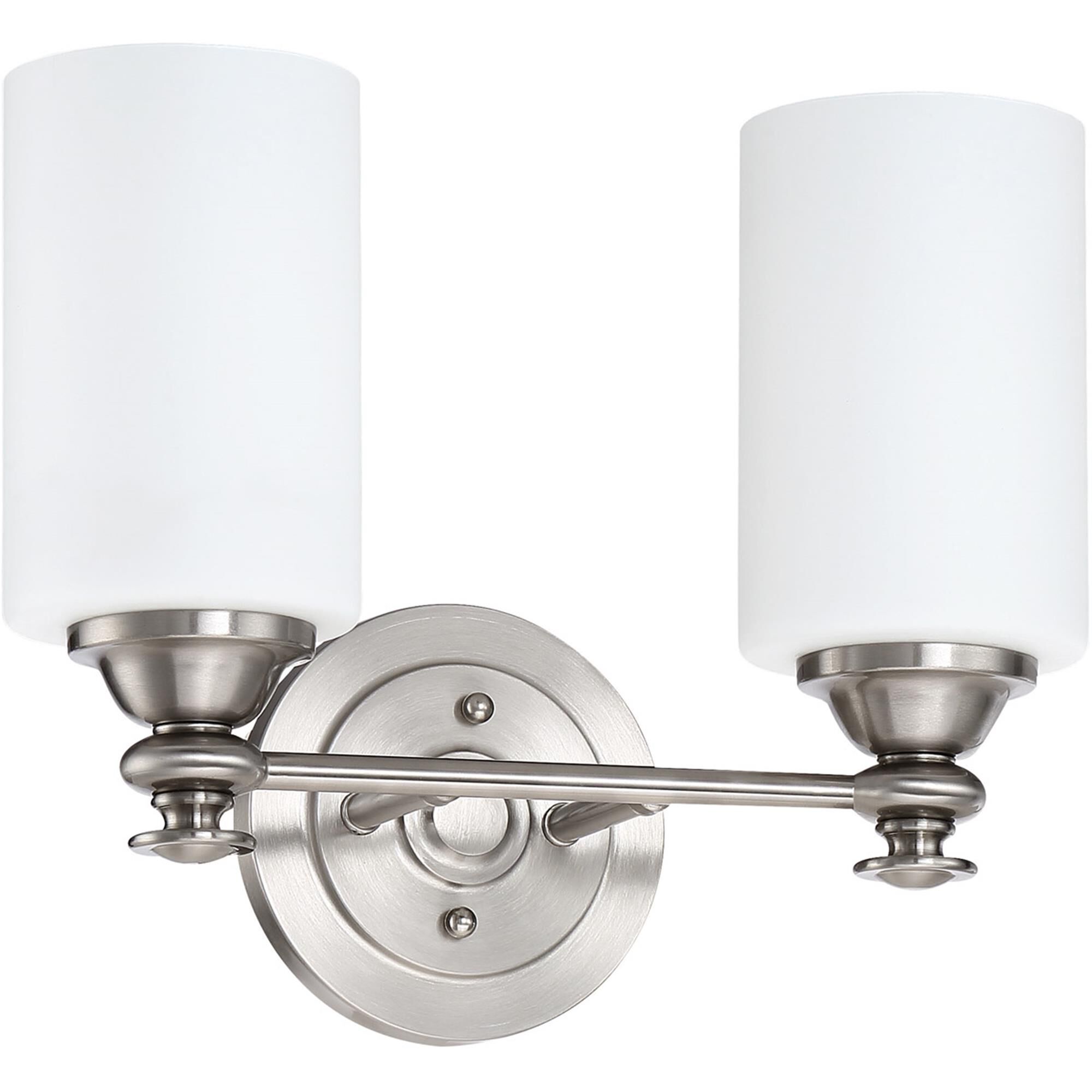 Shown in Brushed Polished Nickel finish and Yes glass and Yes shade and Cylinder accent