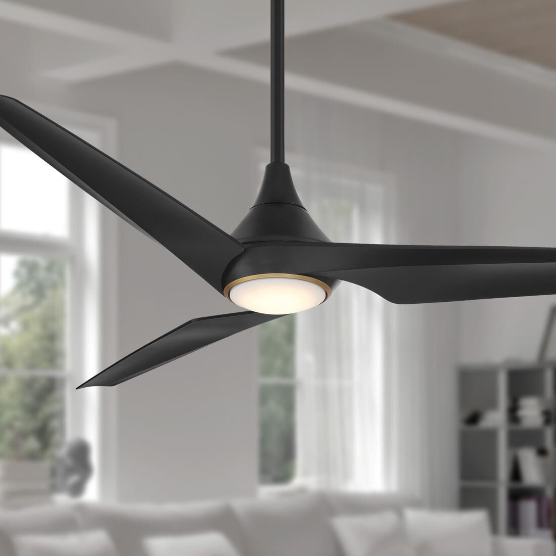 Switch 60 Inch Ceiling Fan with Light Kit by Minka Aire