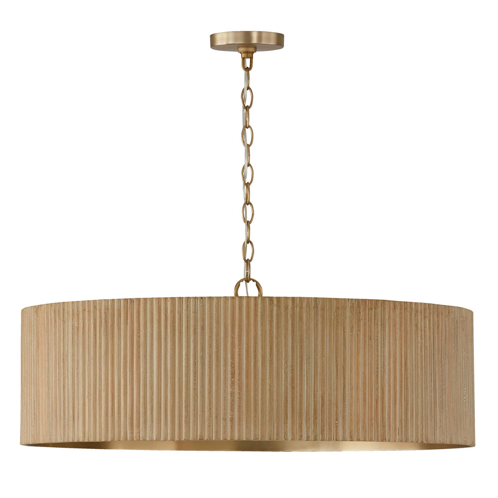 Shown in White Wash And Matte Brass finish