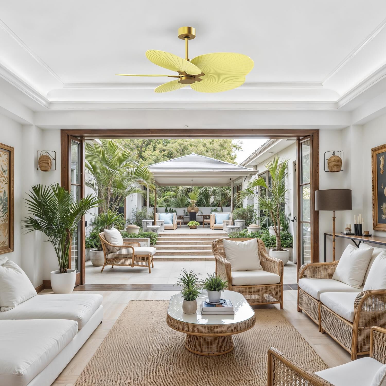 Shown in Brushed Brass finish