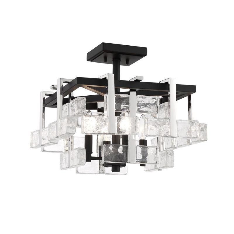 Painesdale 9 Inch Semi Flush Mount by Metropolitan Lighting - Clearance