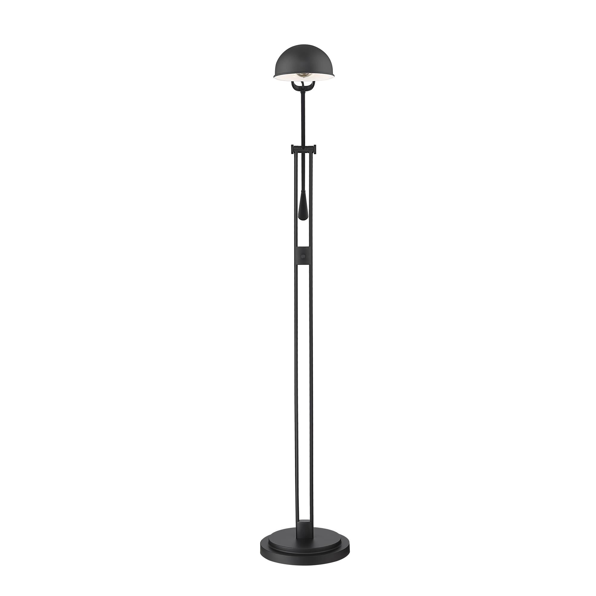 Shown in Matte Black finish and Matte Black glass and Matte Black shade