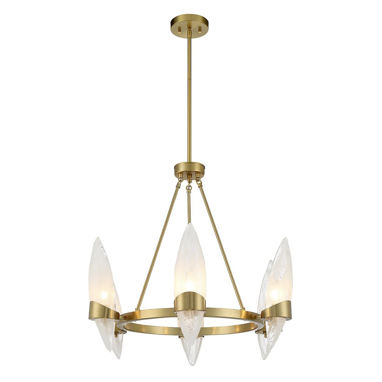Nouvel 27 Inch 6 Light Chandelier by Savoy House