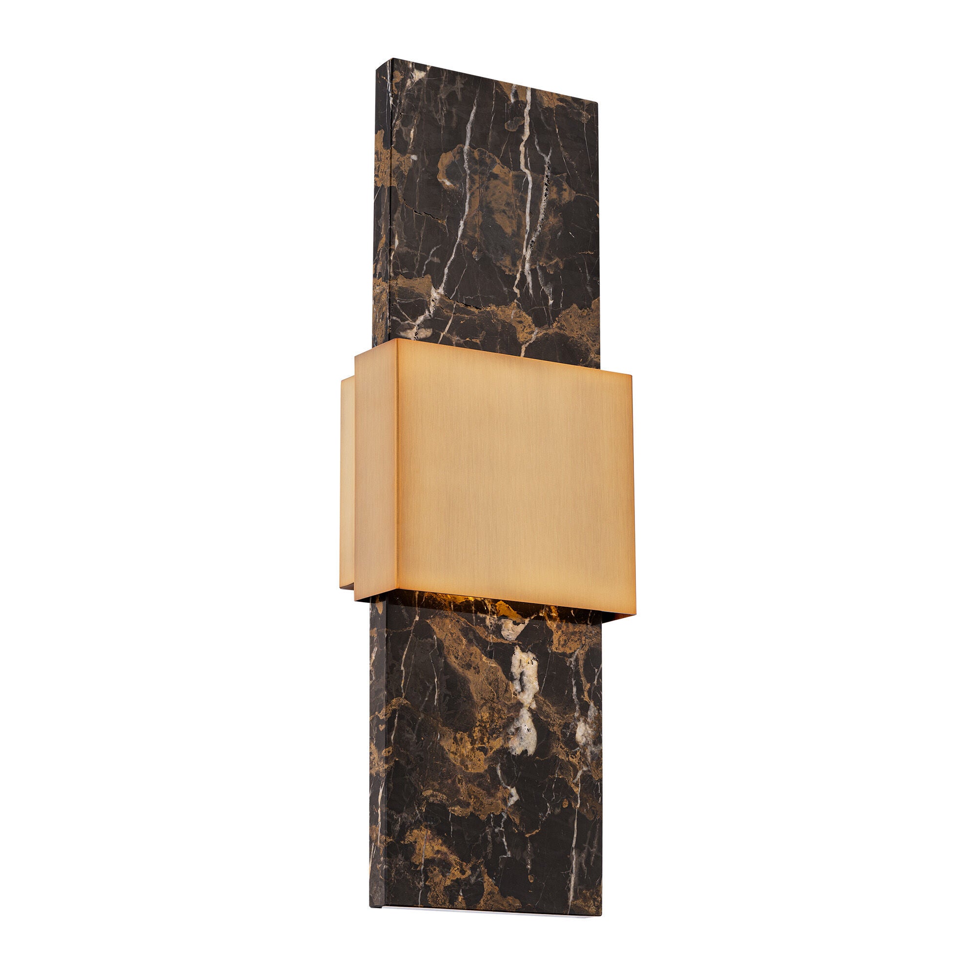 Shown in Black Aged Brass finish and Silk Screened  Diffuser glass