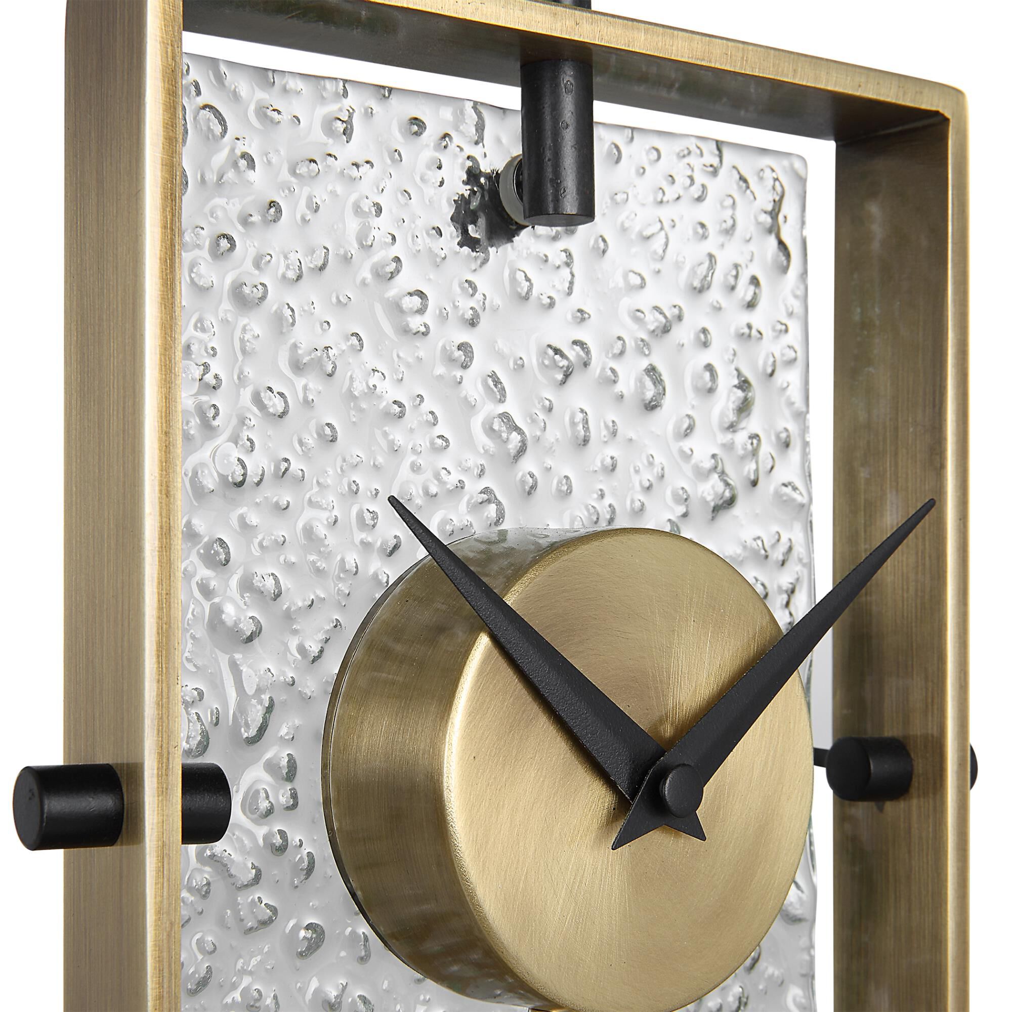 Uttermost Arta Modern Table Clock Table Clock by Uttermost