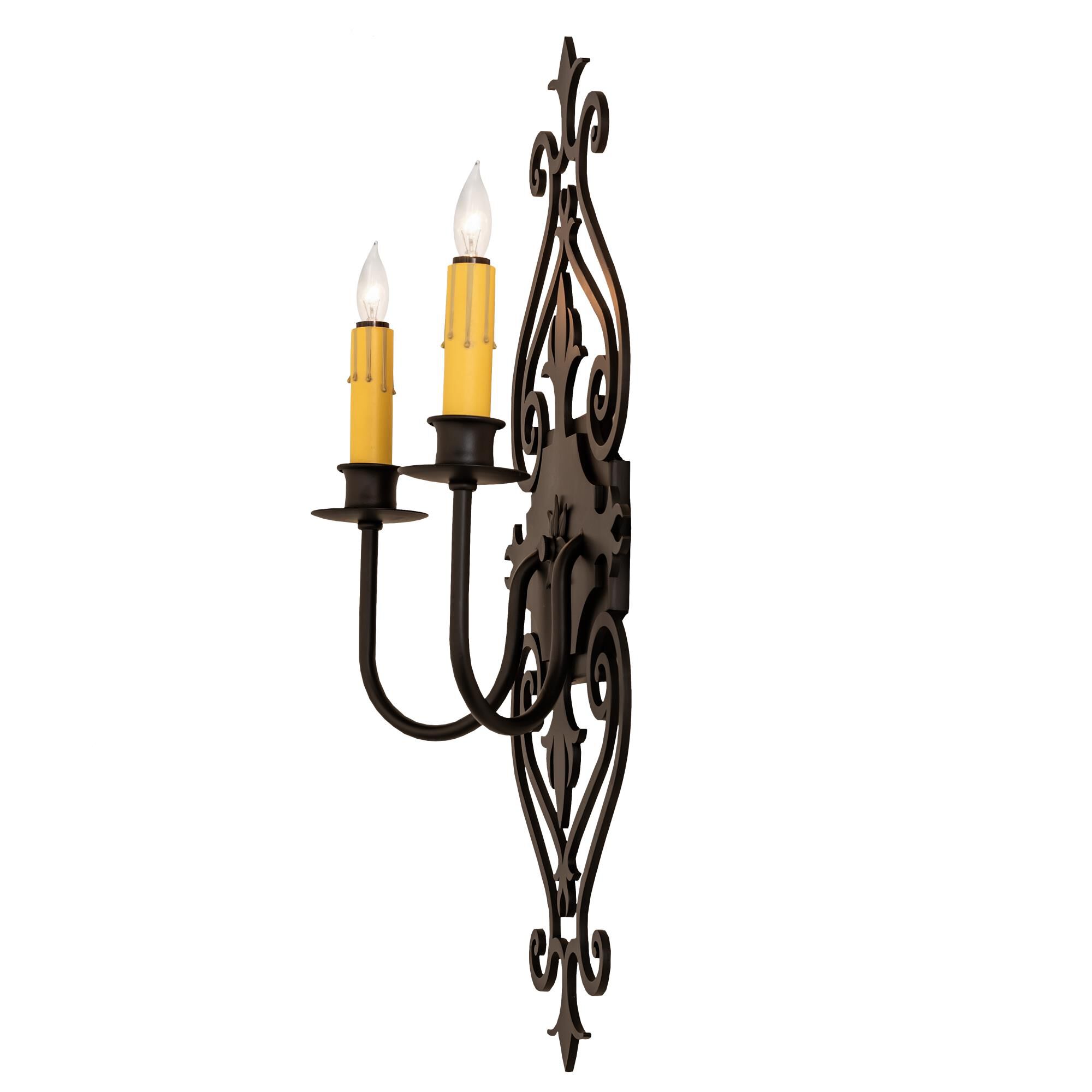 Louisa 21 Inch Tall 2 Light Outdoor Wall Light by Meyda Lighting