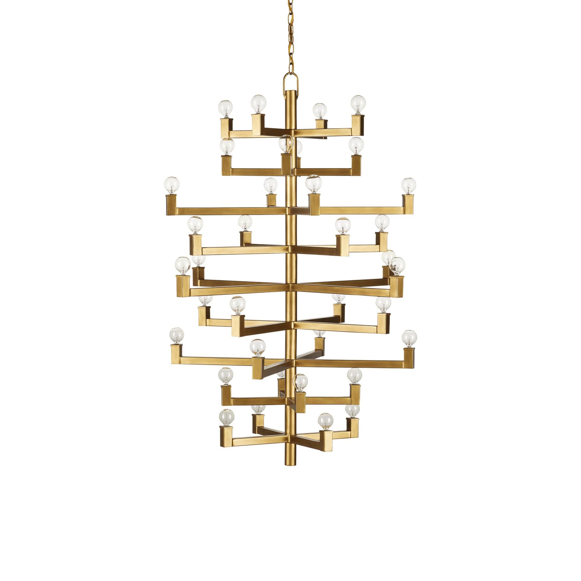 Andre 38 Inch 36 Light Chandelier by Currey and Company