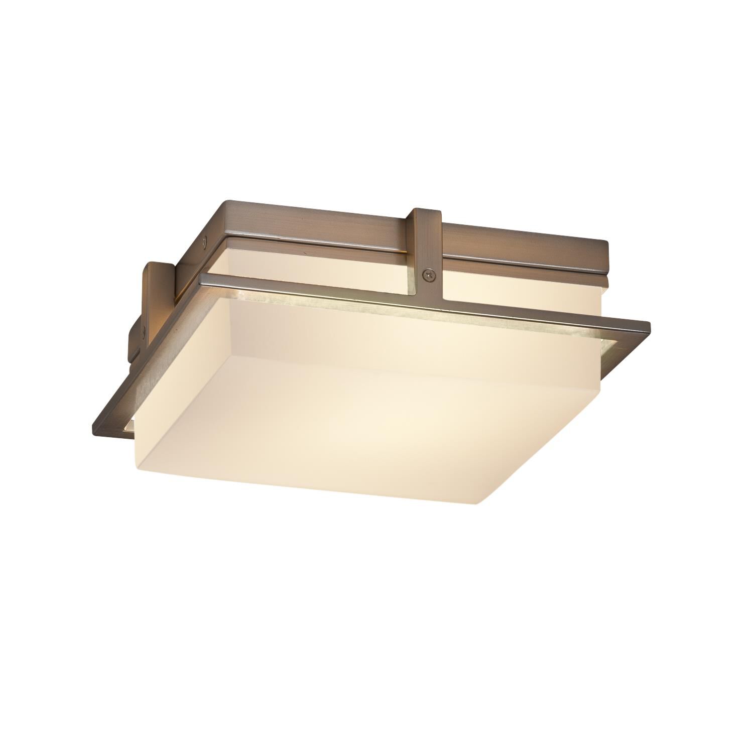 Fusion 10 Inch 1 Light LED Outdoor Flush Mount by Justice Design Group