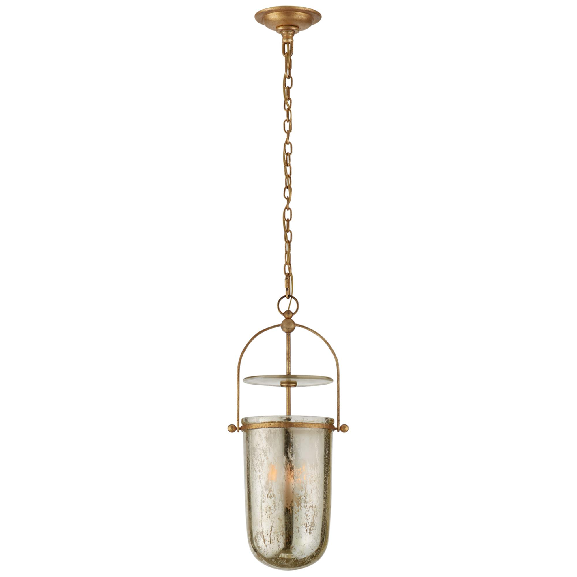 Shown in Gilded Iron finish and Mercury glass