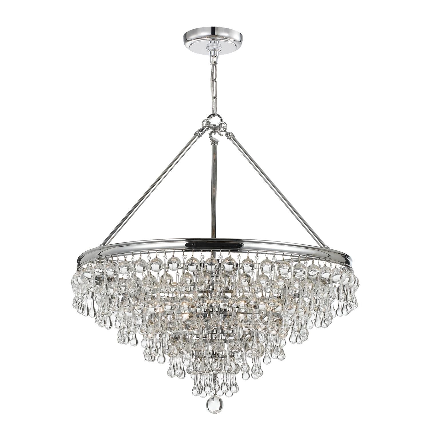 Calypso 25 Inch 8 Light Chandelier by Crystorama