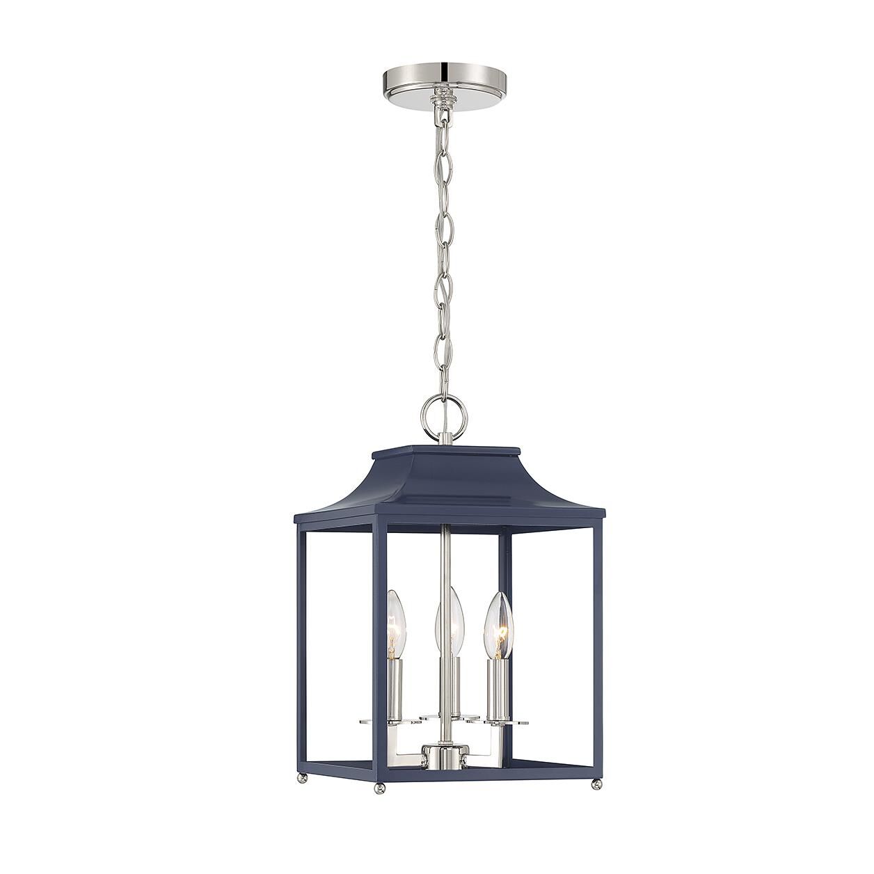 Shown in Navy Blue with Polished Nickel finish