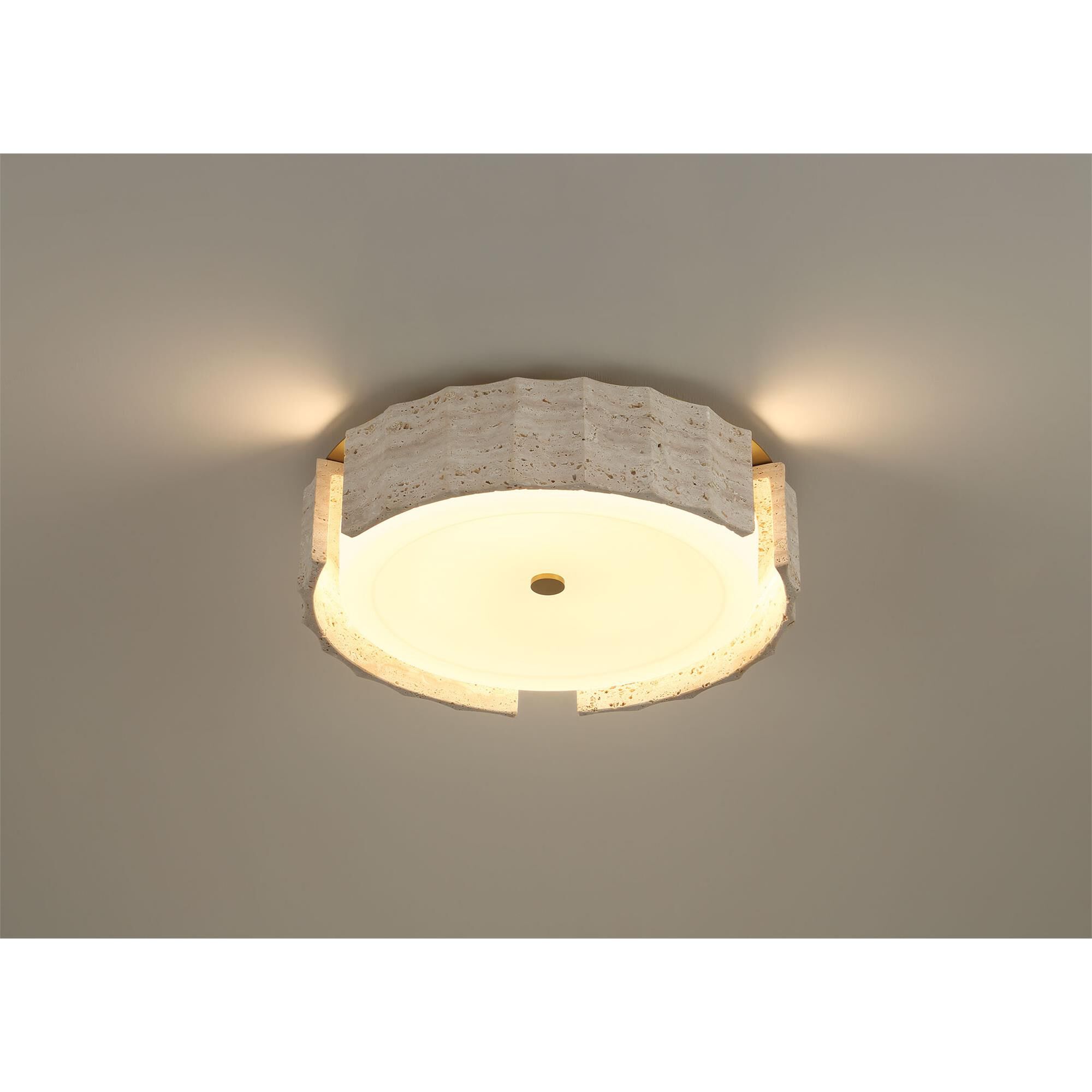 Shown in Gold finish and Opal Etched glass