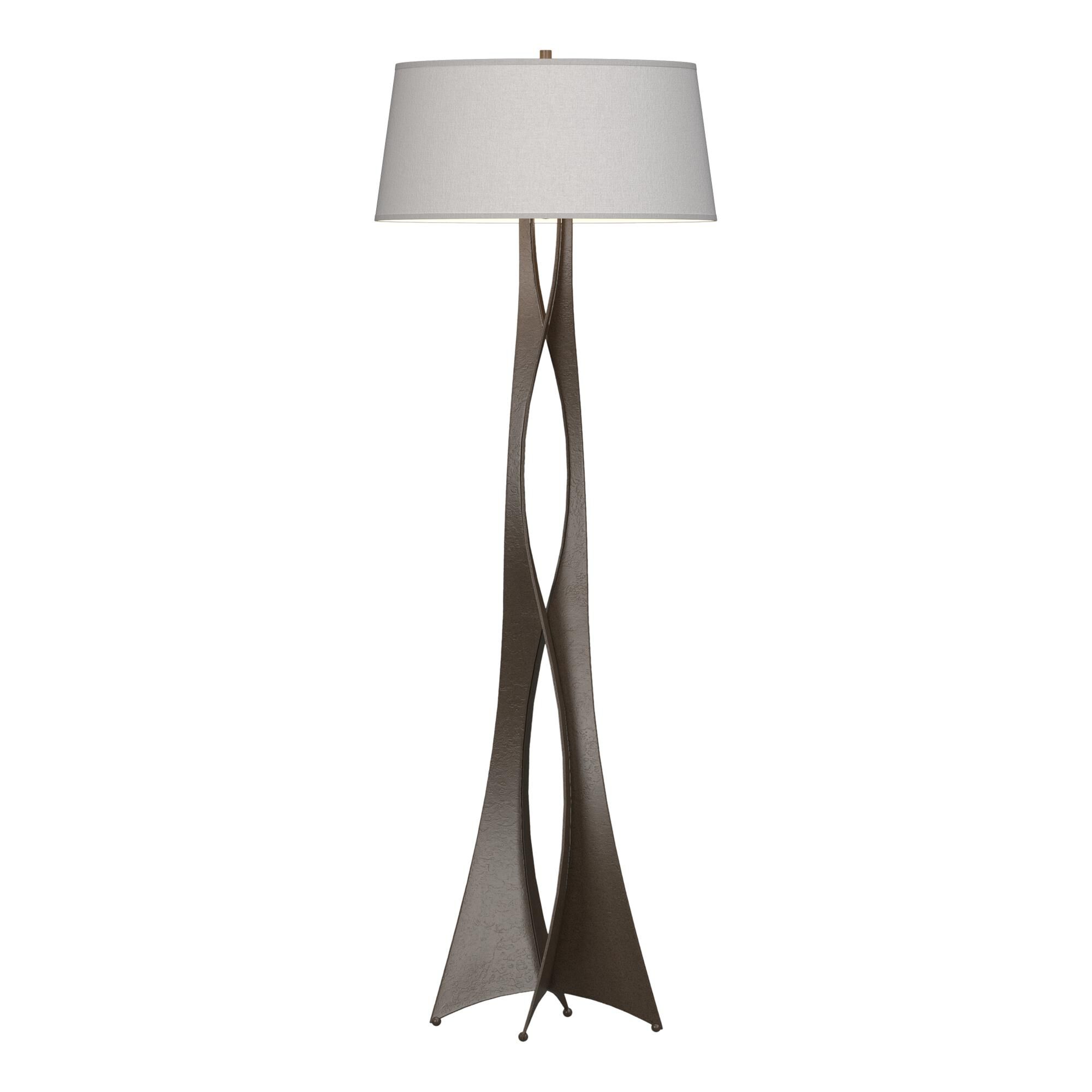 Shown in Bronze finish and Flax shade