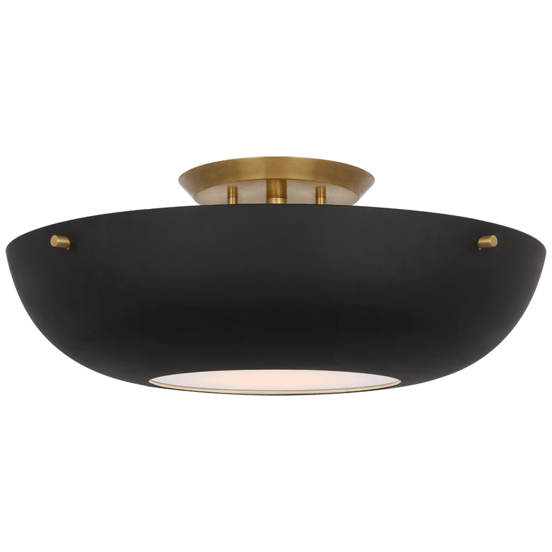 AERIN Valencia 16 Inch 1 Light LED Flush Mount by Visual Comfort Signature Collection