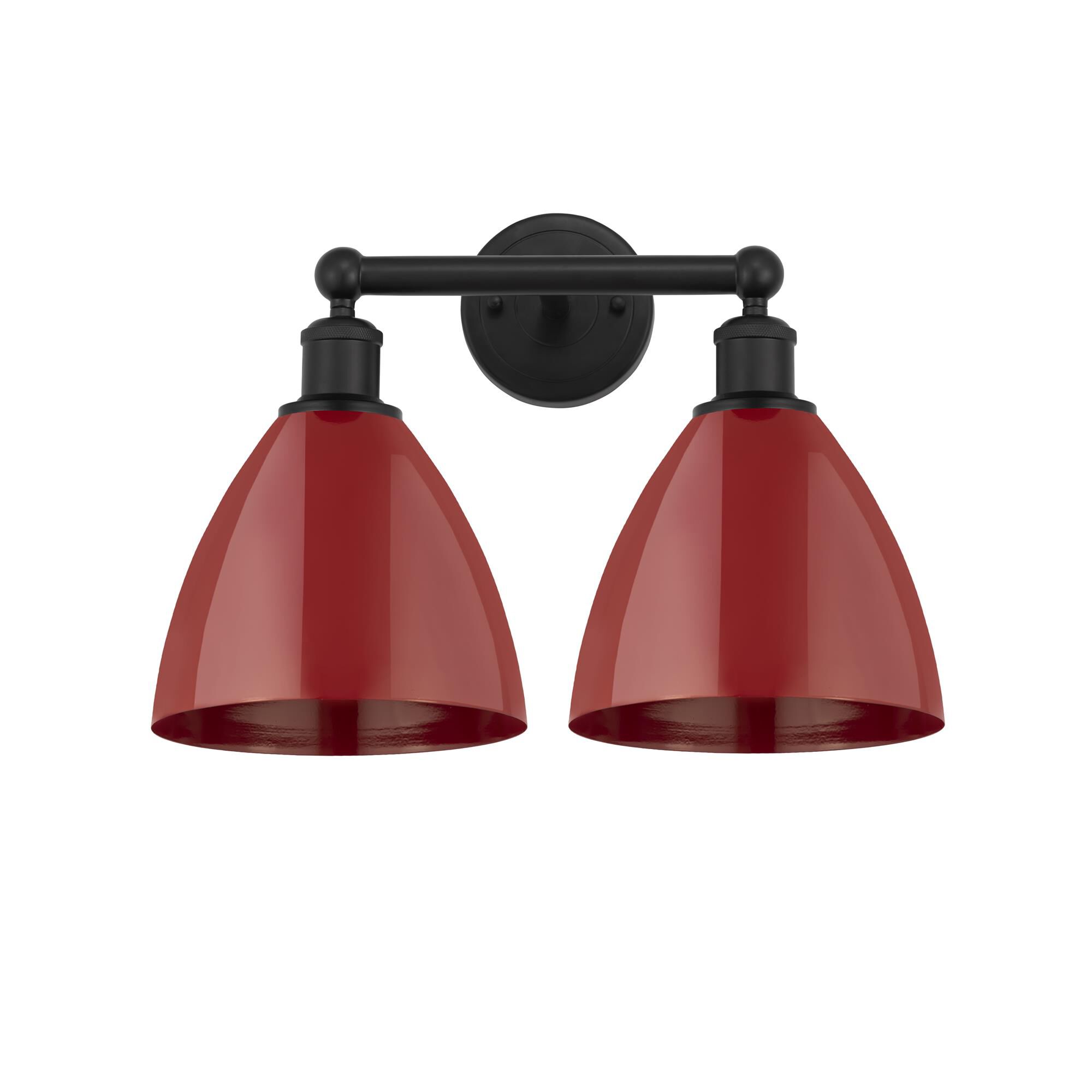 Shown in Matte Black, Red finish and Red Metal shade