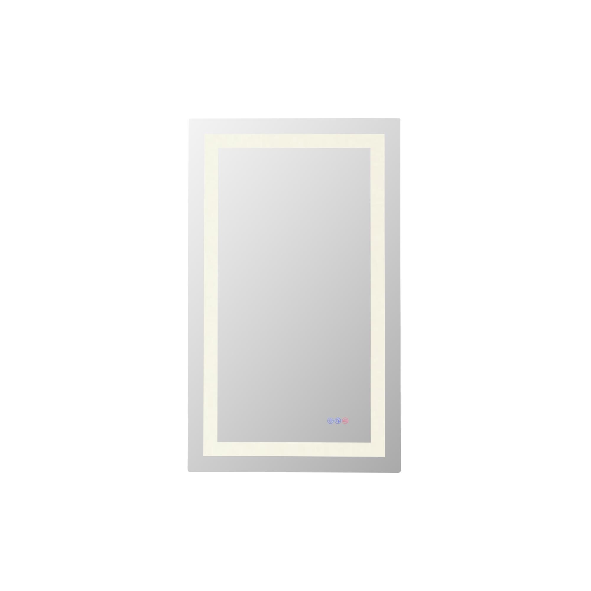 Riven 40 Inch LED Lighted Mirror by Elegant Dcor