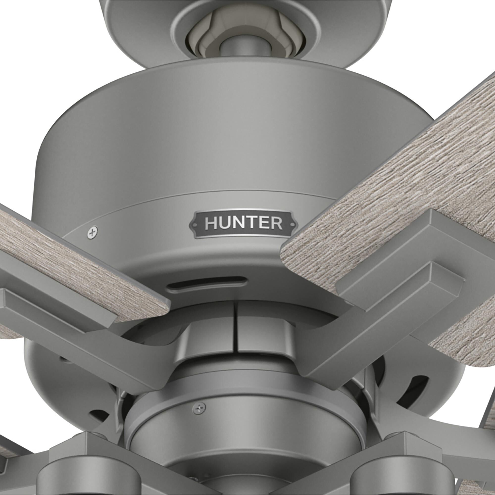 Techne 52 Inch Ceiling Fan with Light Kit by Hunter Fan