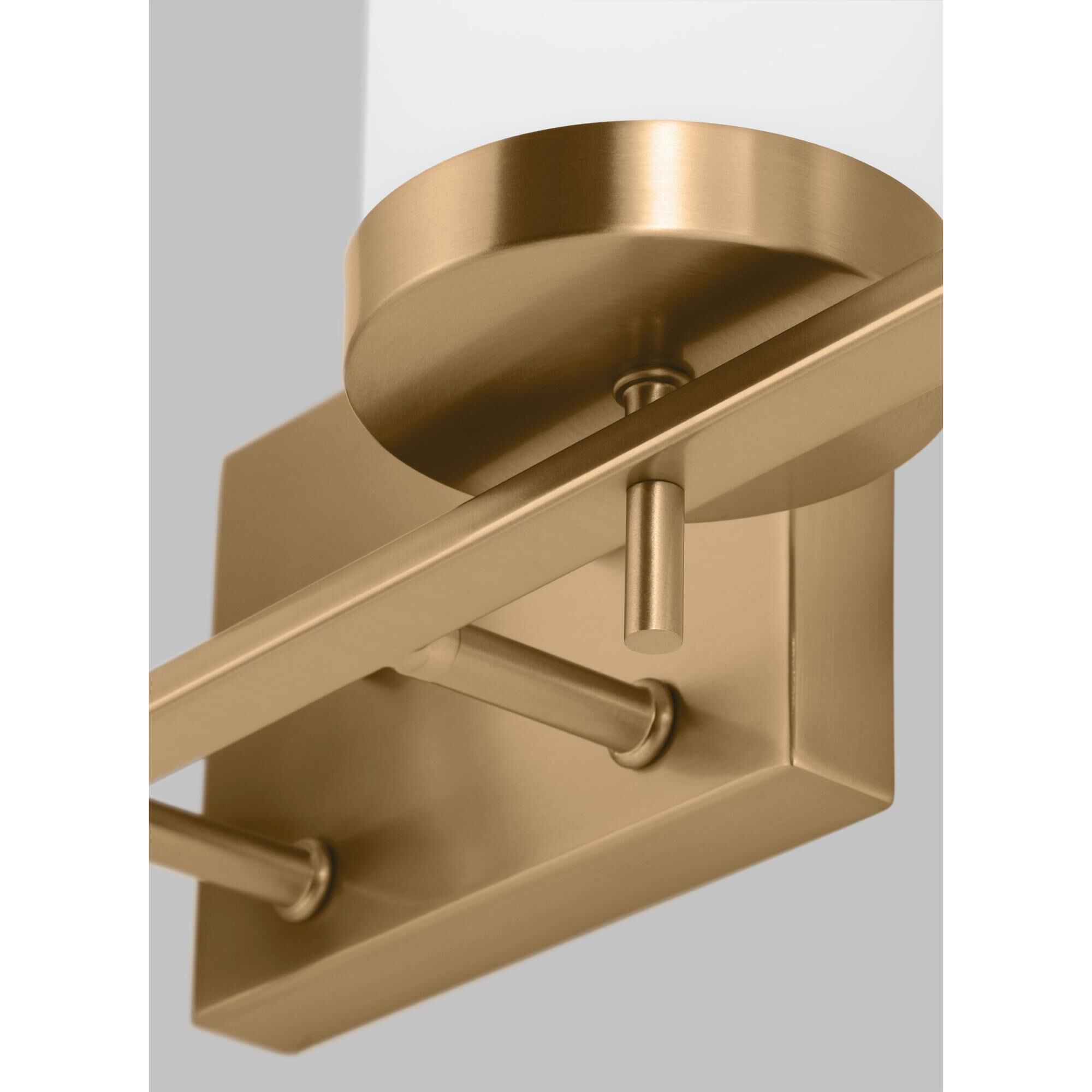 Shown in Satin Brass finish and Etched / White Inside Glass s shade