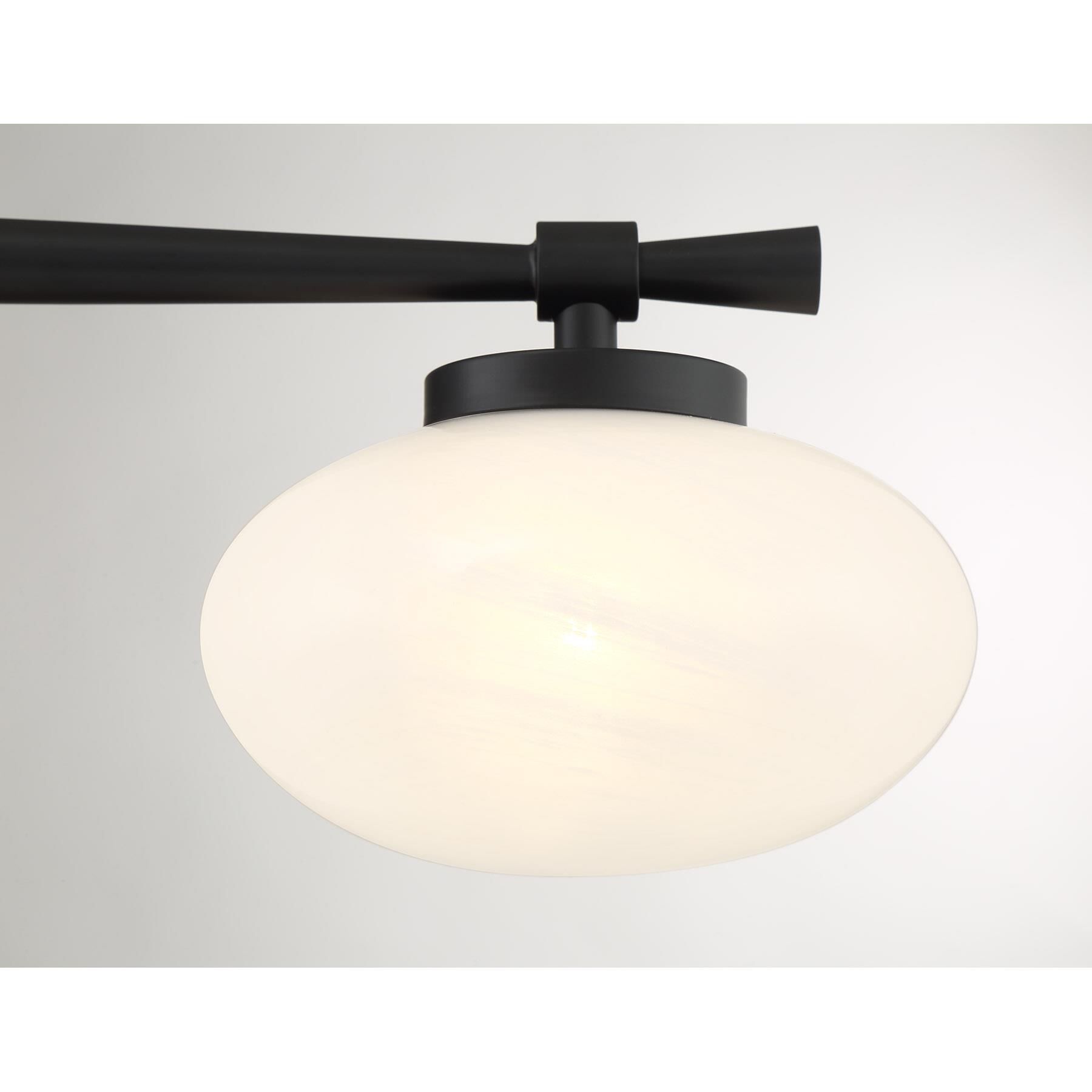 Shown in Matte Black finish and Strie shade