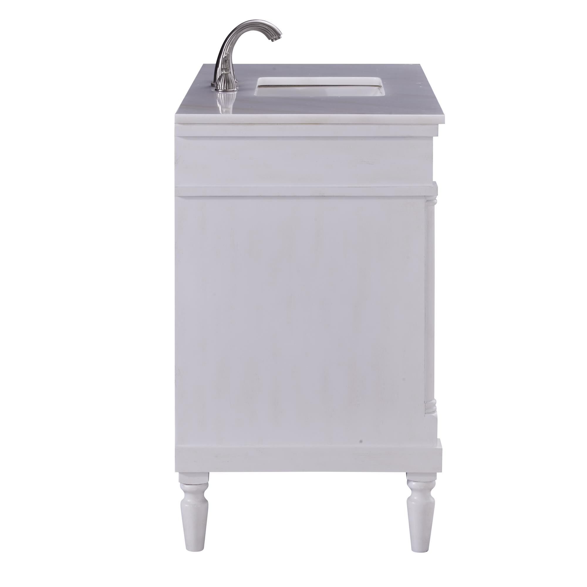 Shown in Antique White finish