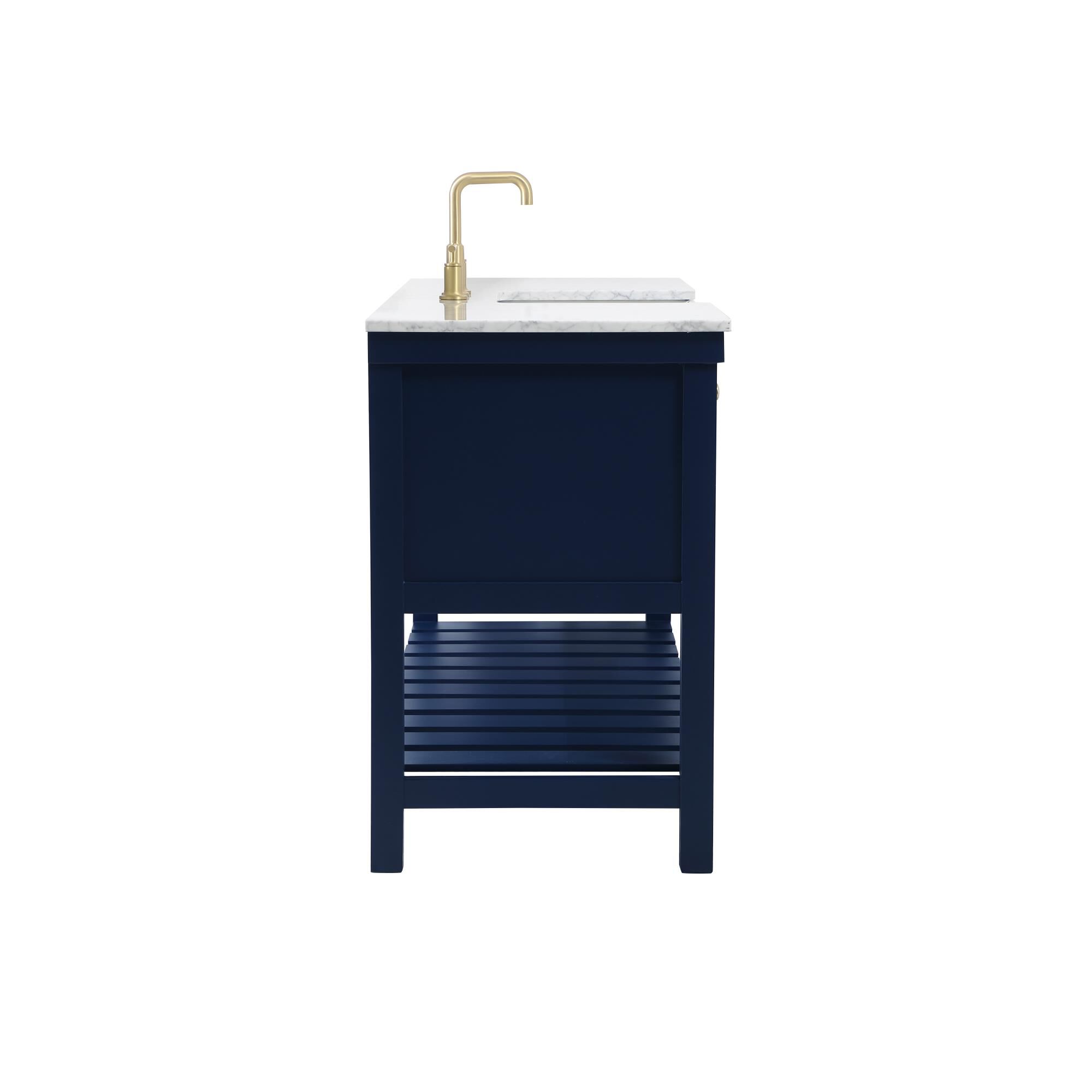 Shown in Blue finish