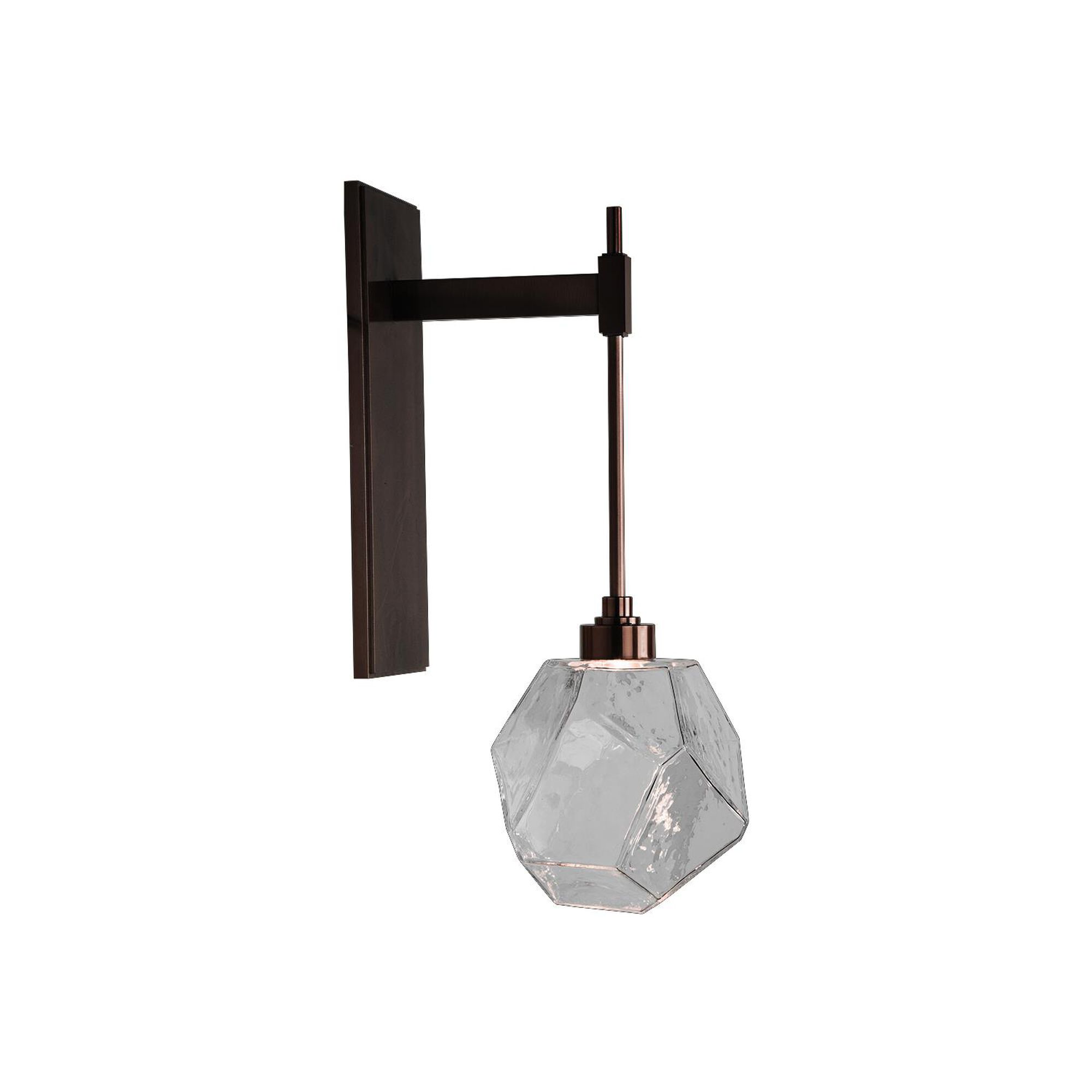 Shown in Oil Rubbed Bronze finish and Blown Gem Clear glass