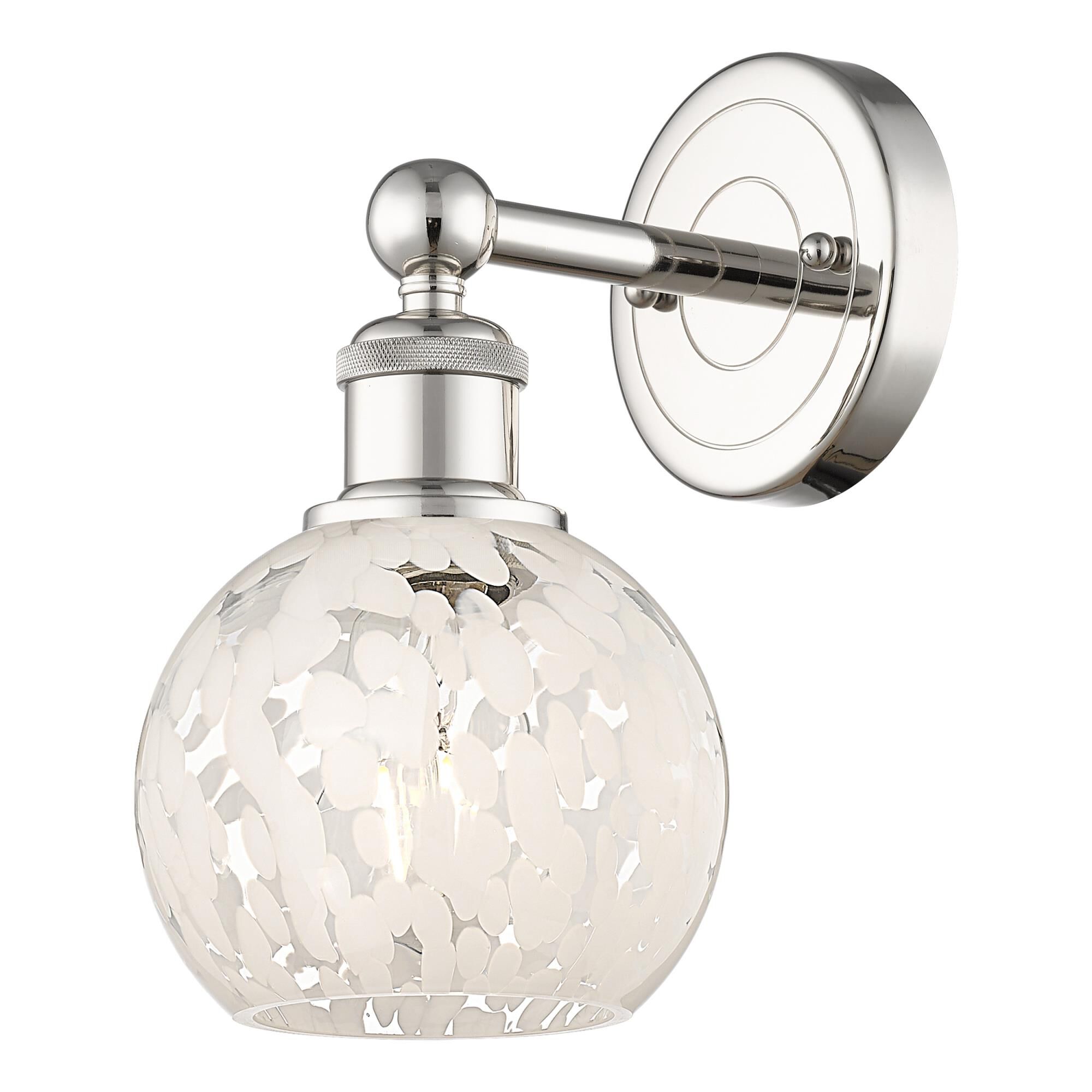 Bruno Marashlian White Mouchette 6 Inch Wall Sconce by Innovations Lighting