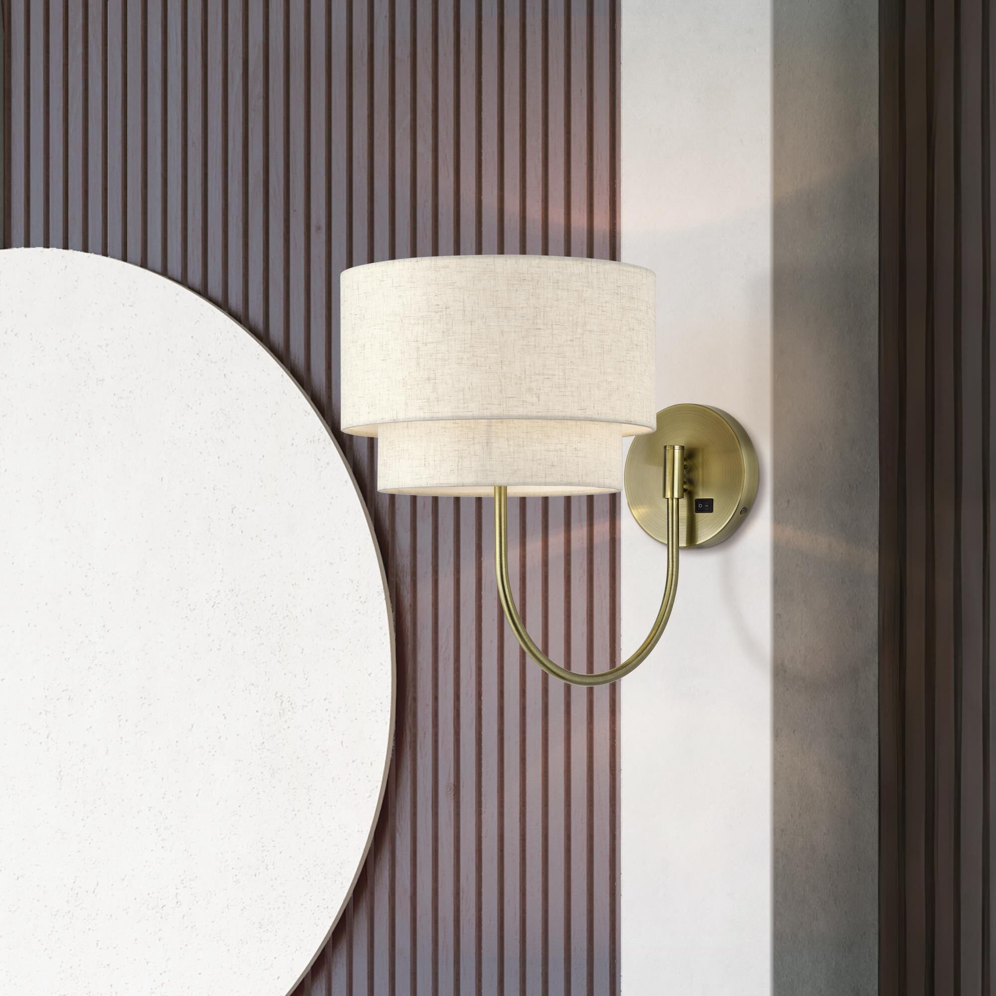 Manorwood 16 Inch Wall Swing Lamp by Livex Lighting