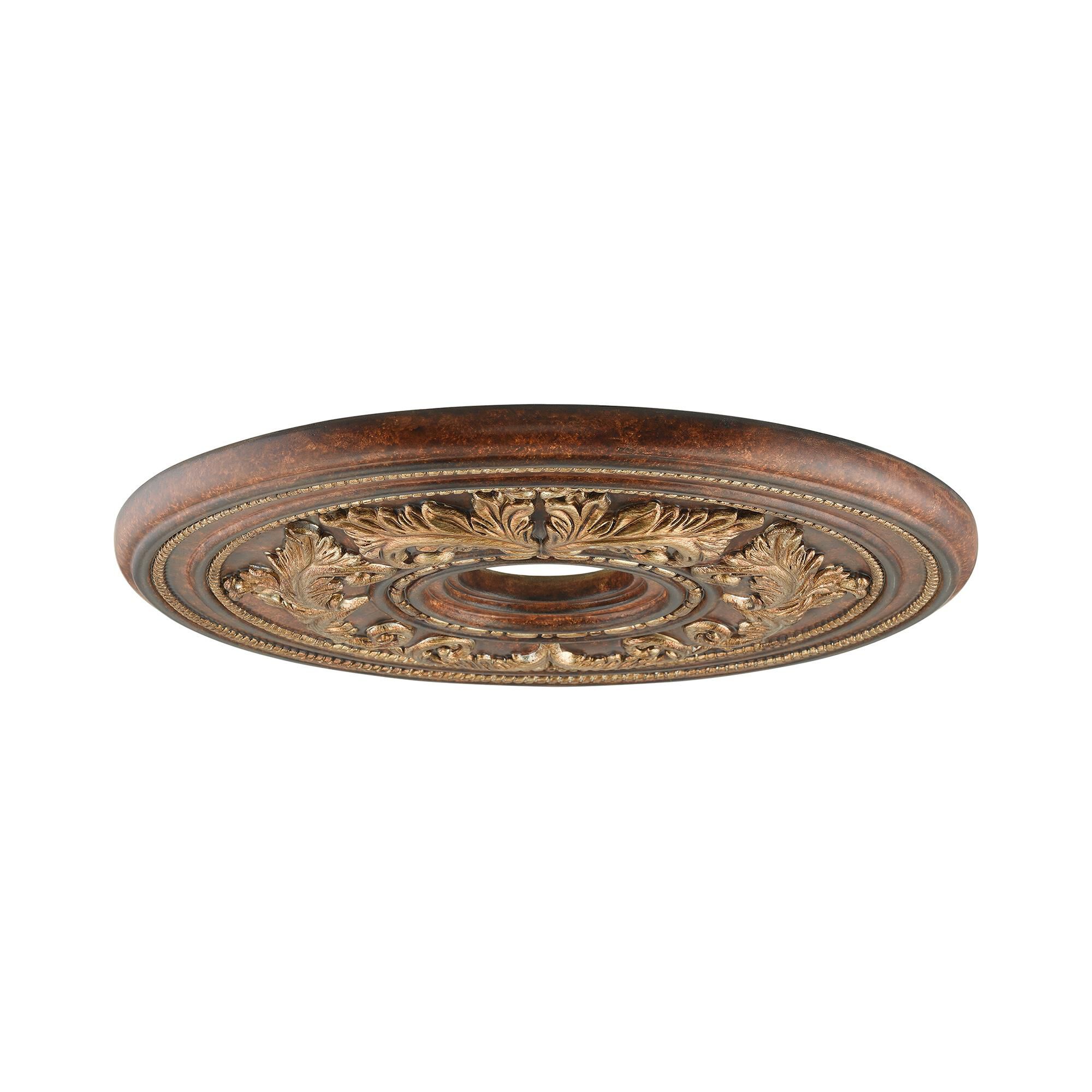 Shown in Verona Bronze-Aged Gold Leaf Accents finish