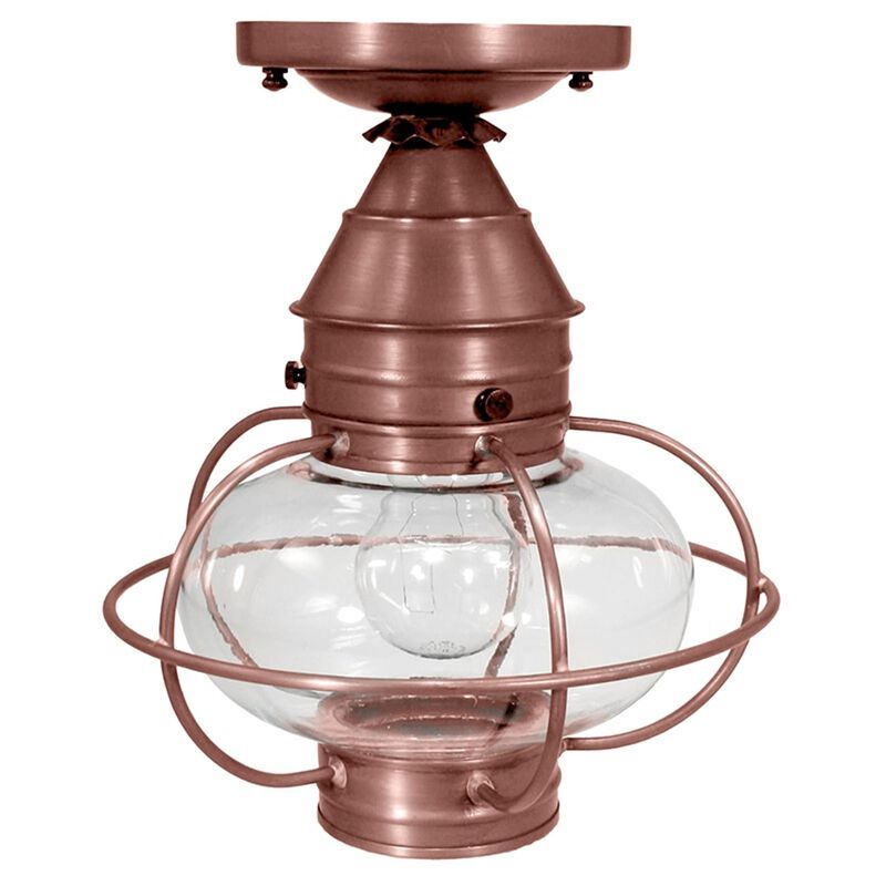 Onion 9 Inch Outdoor Flush Mount by Northeast Lantern