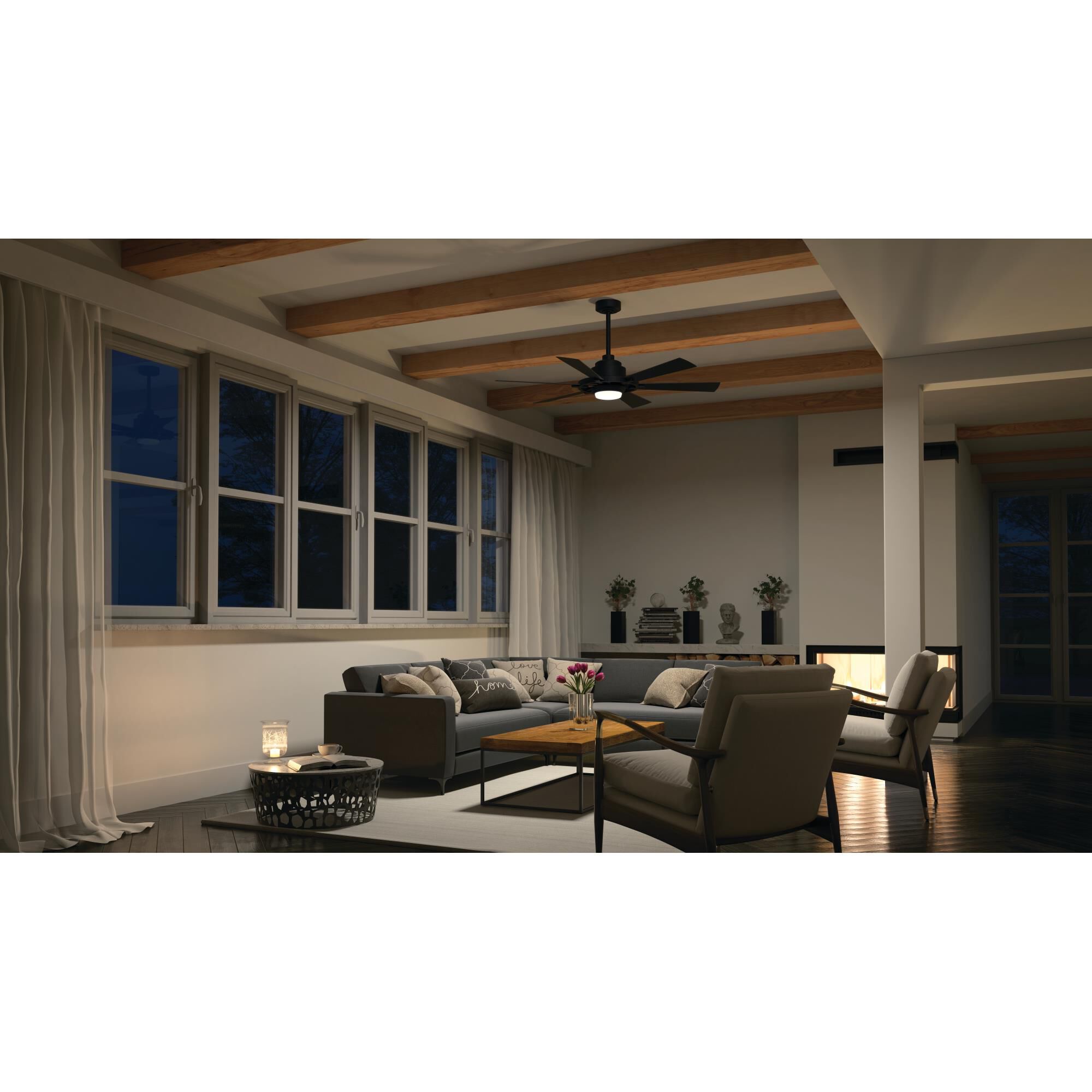 Gentry 52 Inch Ceiling Fan with Light Kit by Kichler Lighting