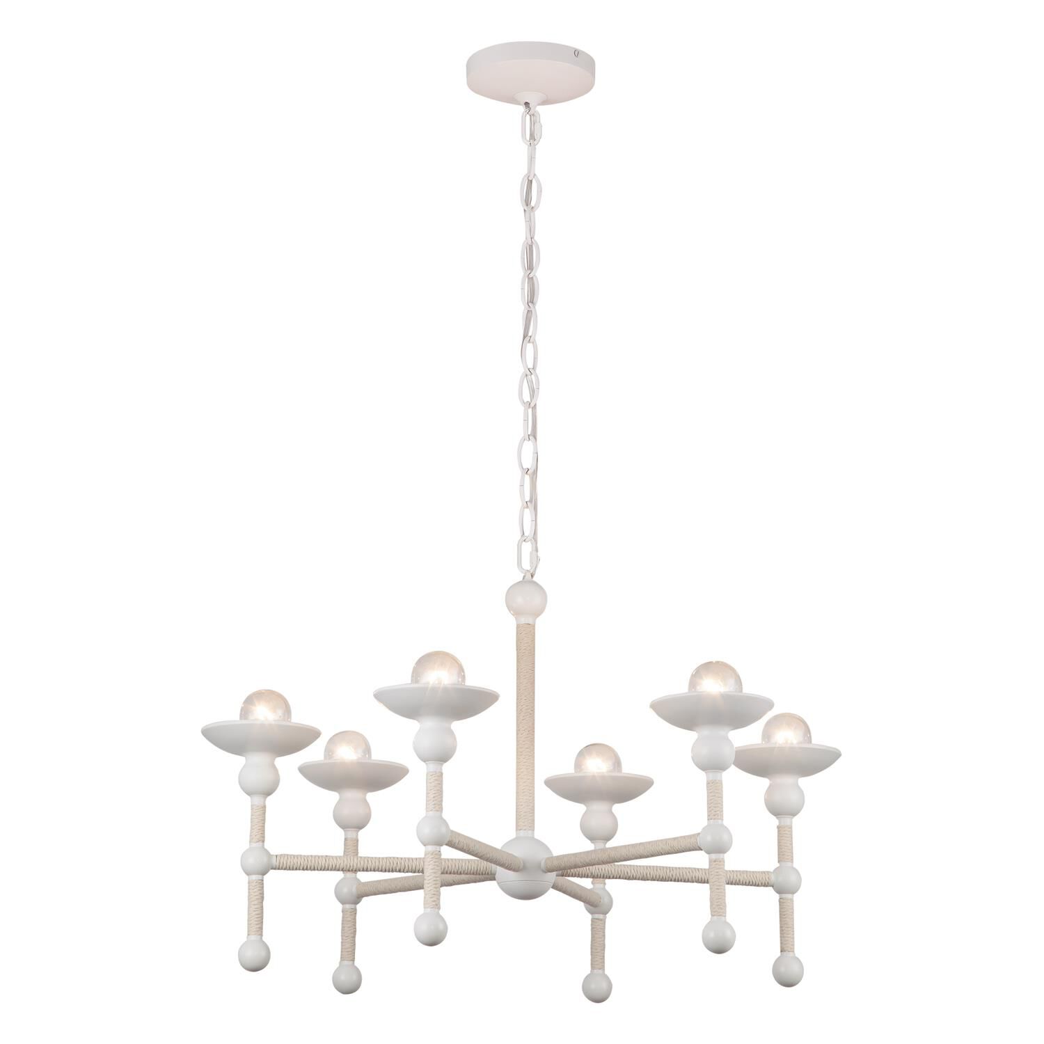 Elisa Carlucci Nadine 6 Light Chandelier by Alora Lighting