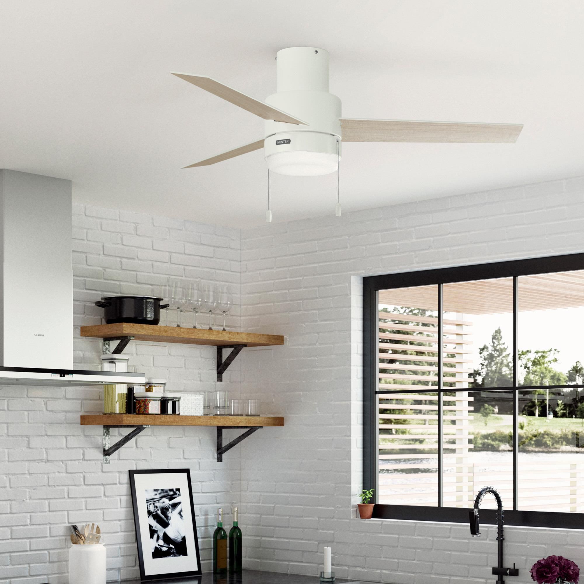 Brunner 52 Inch Ceiling Fan with Light Kit by Hunter Fan