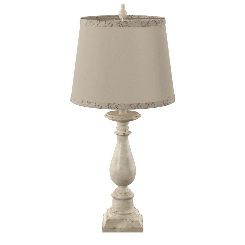 Shown in Distressed Green finish and Off-White Hardback Fabric shade