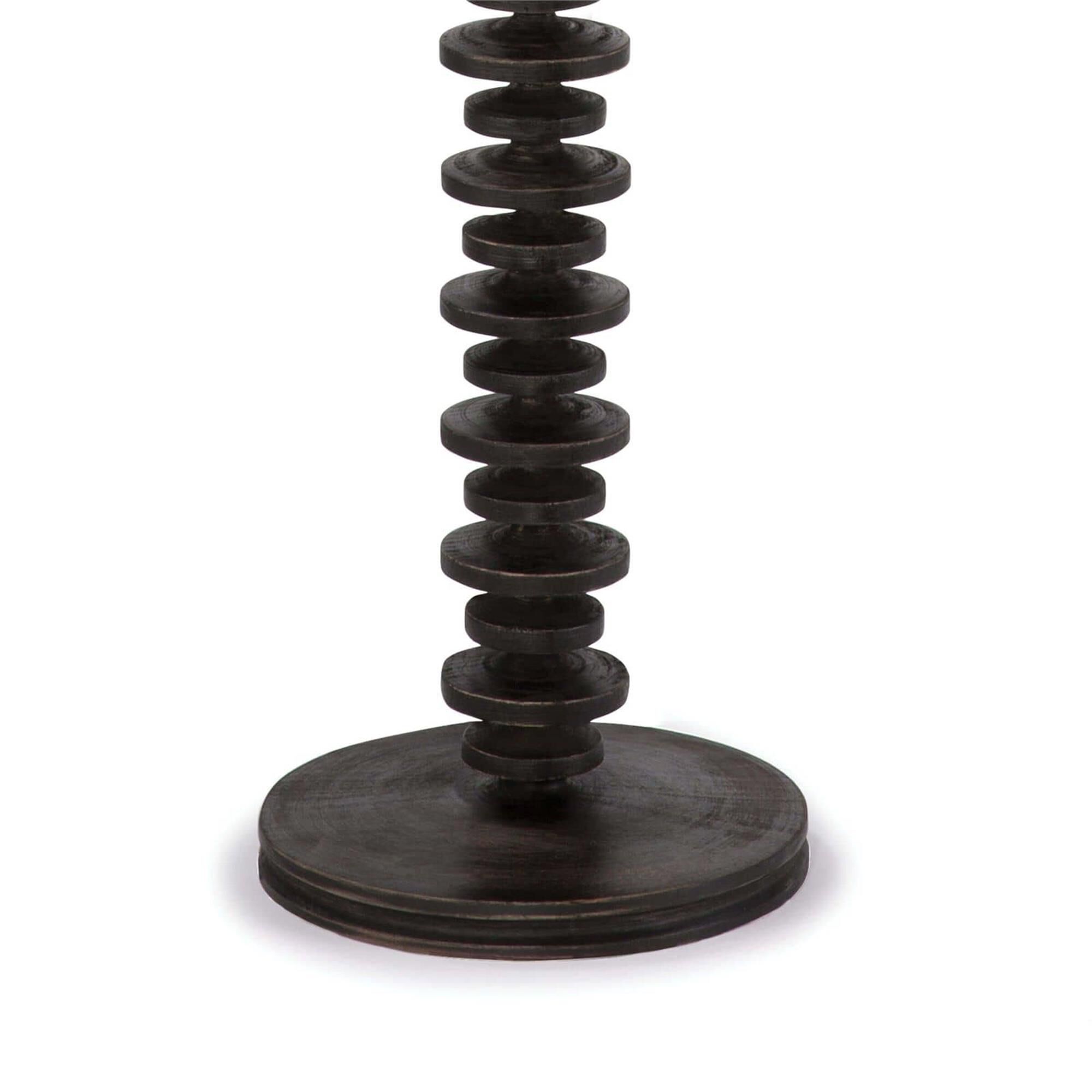Shown in Ebony finish and Linen shade
