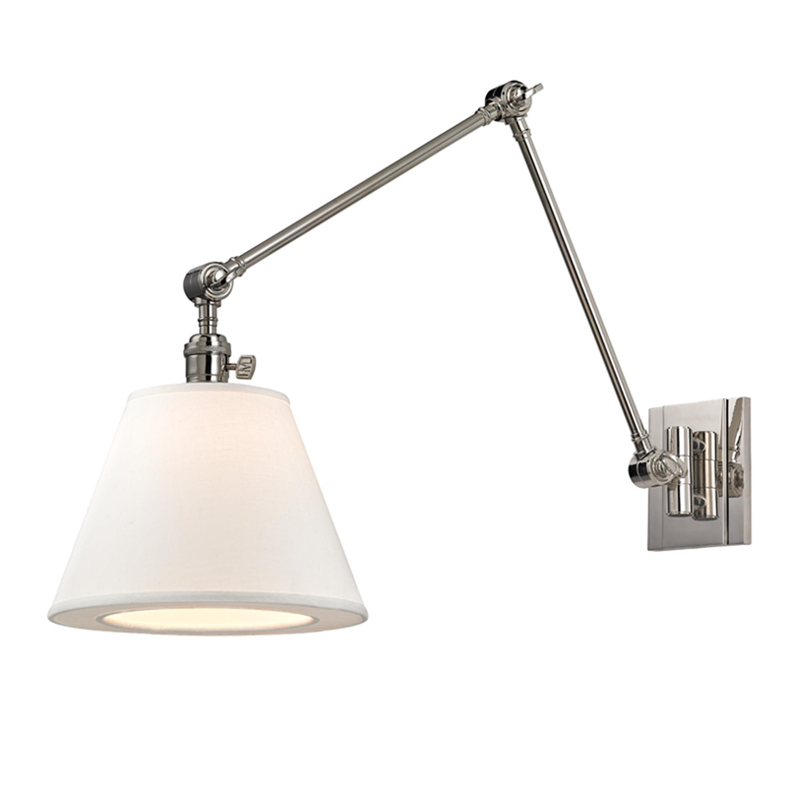 Hillsdale 34 Inch Wall Swing Lamp by Hudson Valley Lighting