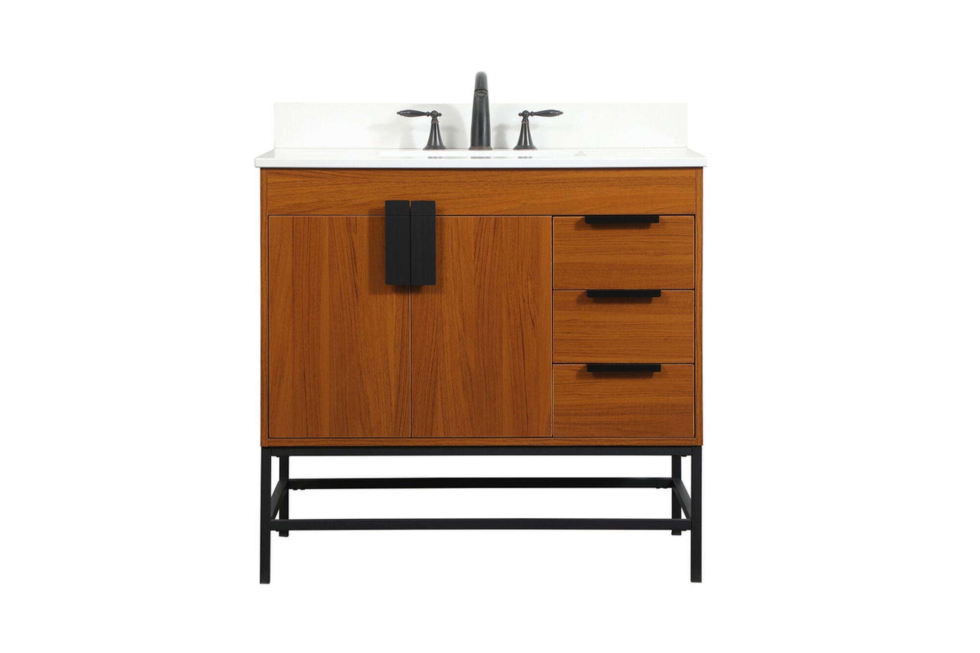Shown in Teak finish