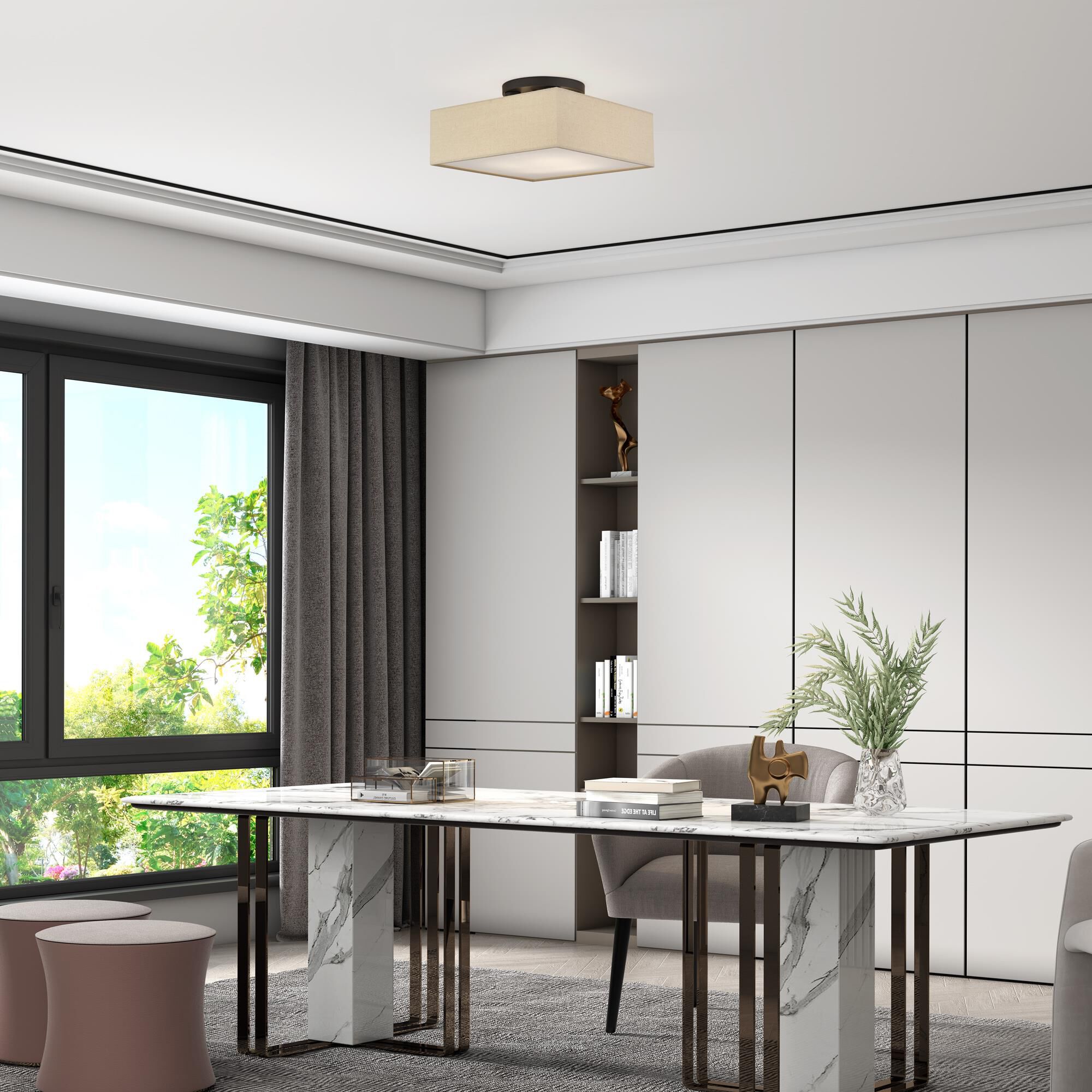 Summit 15 Inch Semi Flush Mount by Livex Lighting