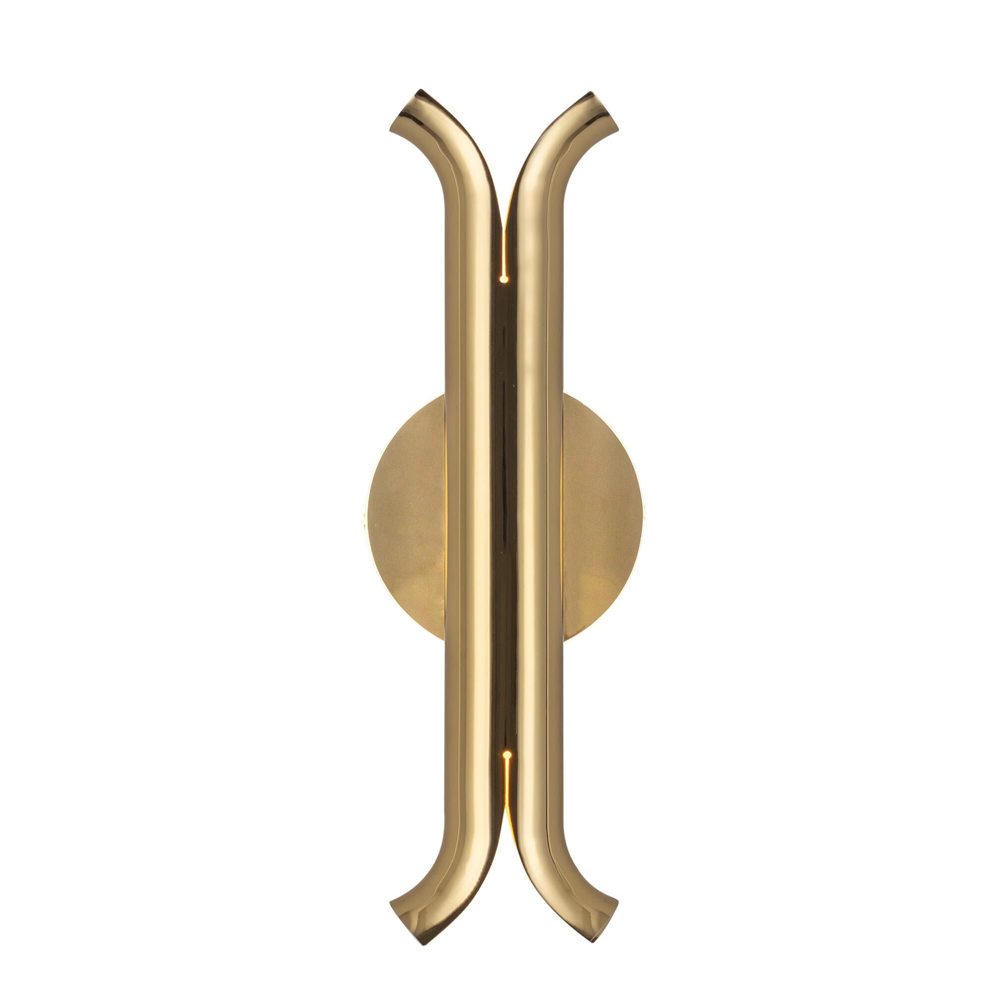Shown in Metallic Brass finish and Clear glass